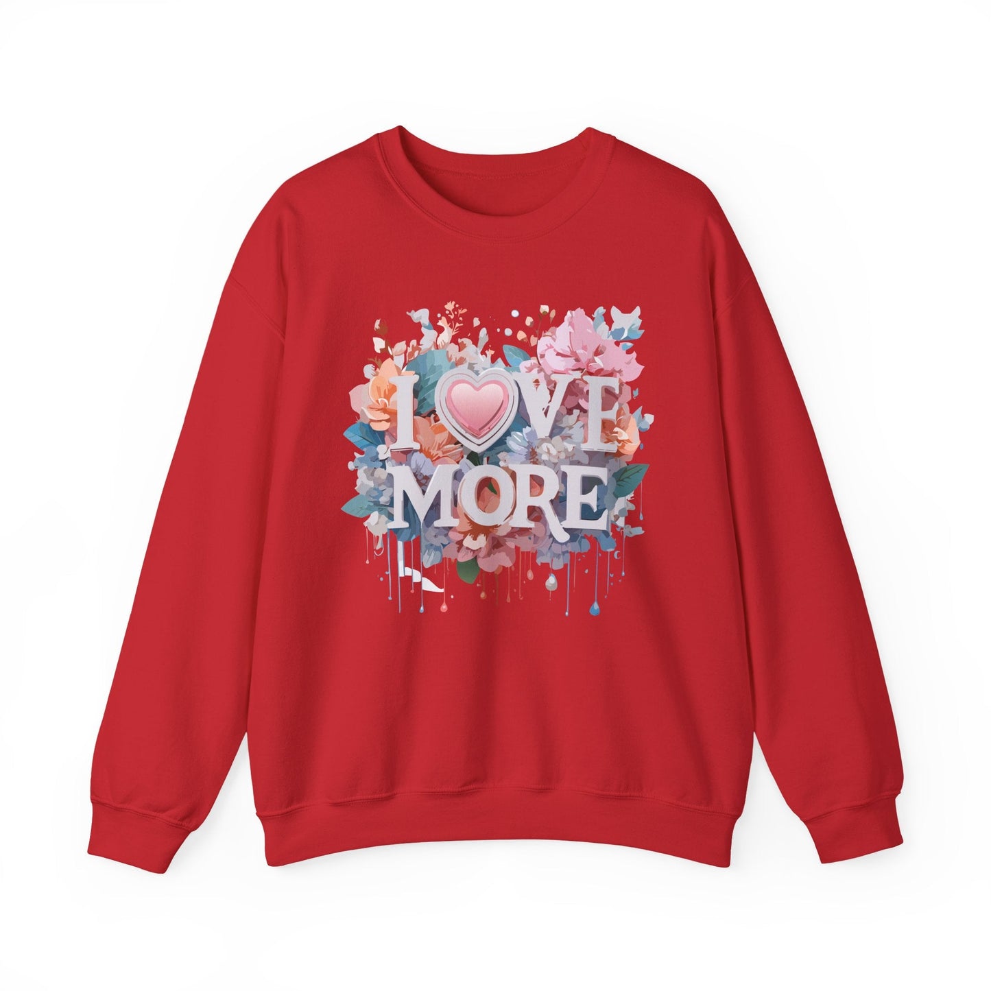 Floral Love Sweatshirt, Valentine's Day Sweatshirt, Love Flower Sweatshirt