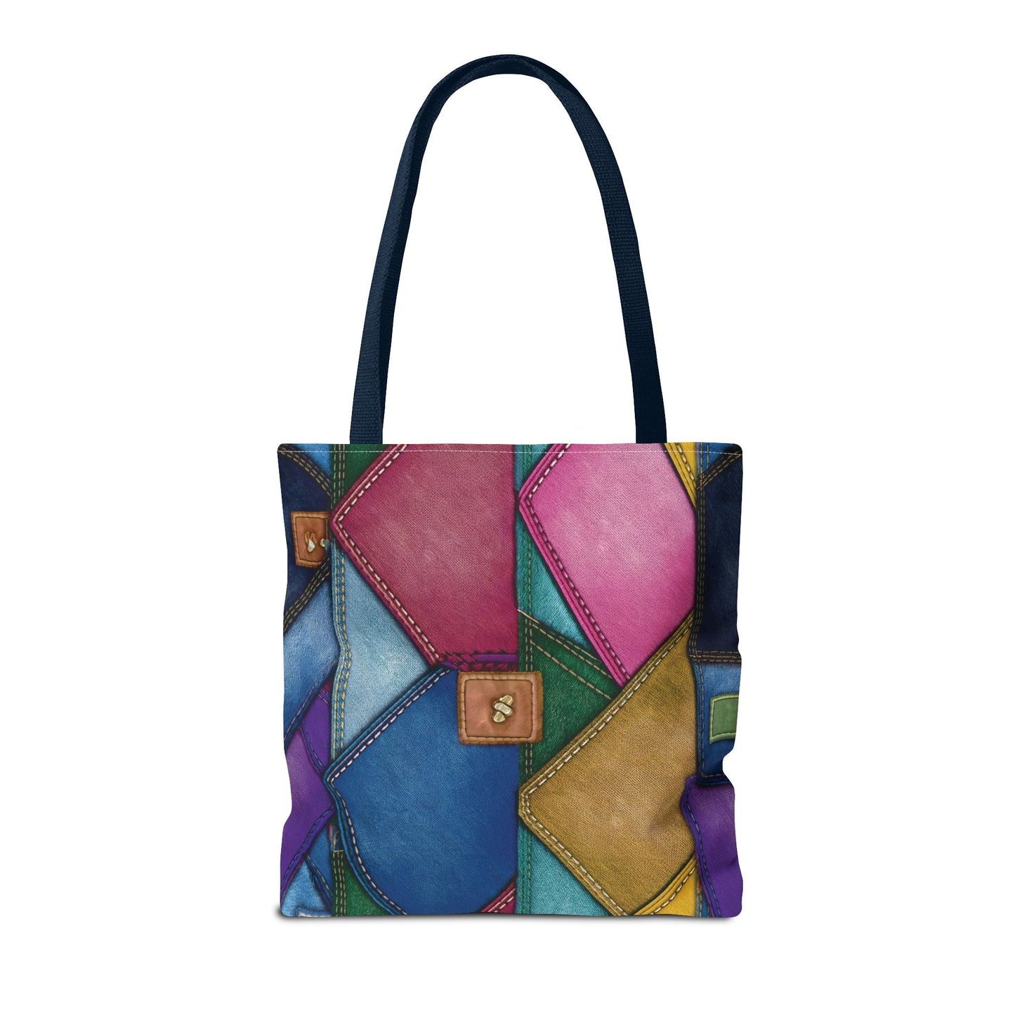 Denim Canvas Bag, Tote Bag Denim Printify