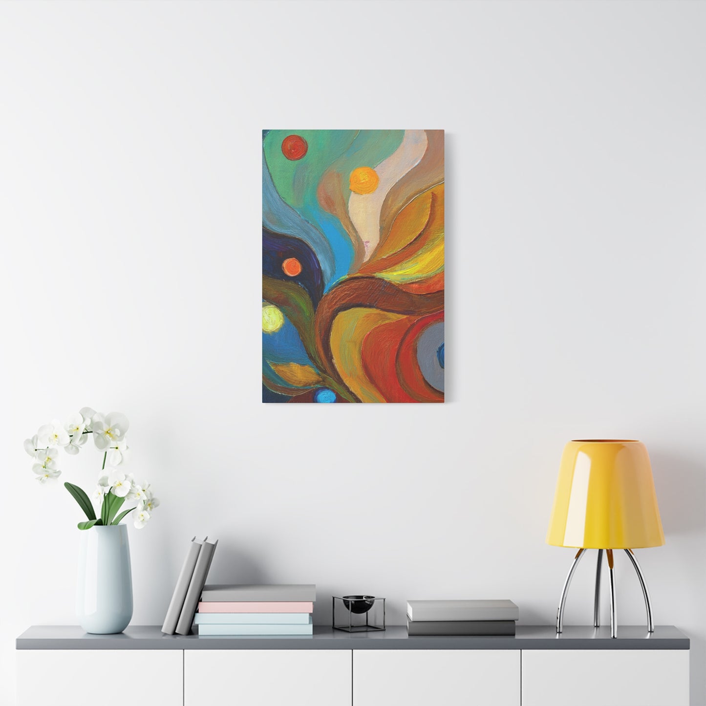 Abstract Oil Painting Print Canvas 20x24,20x30,24x30 24x32,24x36,30x40 32x48,36x48,40x60 Pine-Wood Inner Frame ABS-91
