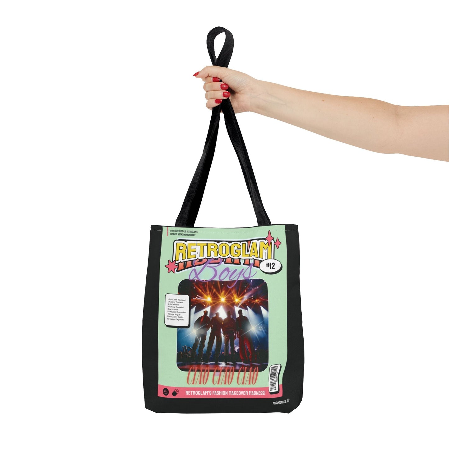 Canvas Tote Bag Magazine Cover Retro Vintage Inspired Durable Everyday Use Free Shipping