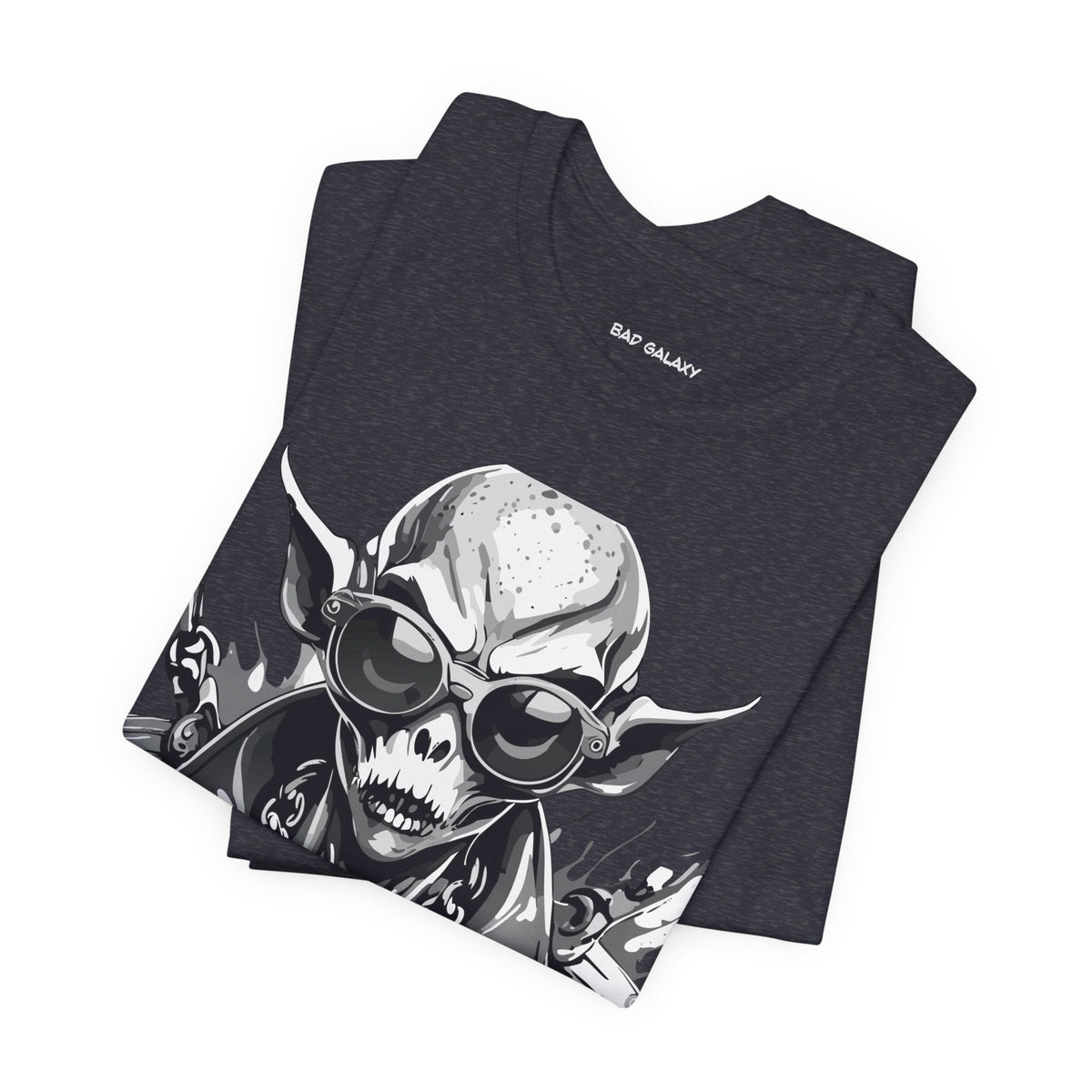 Alien Graphic Unisex Cotton Bella+Canvas Tee with Art Design b78