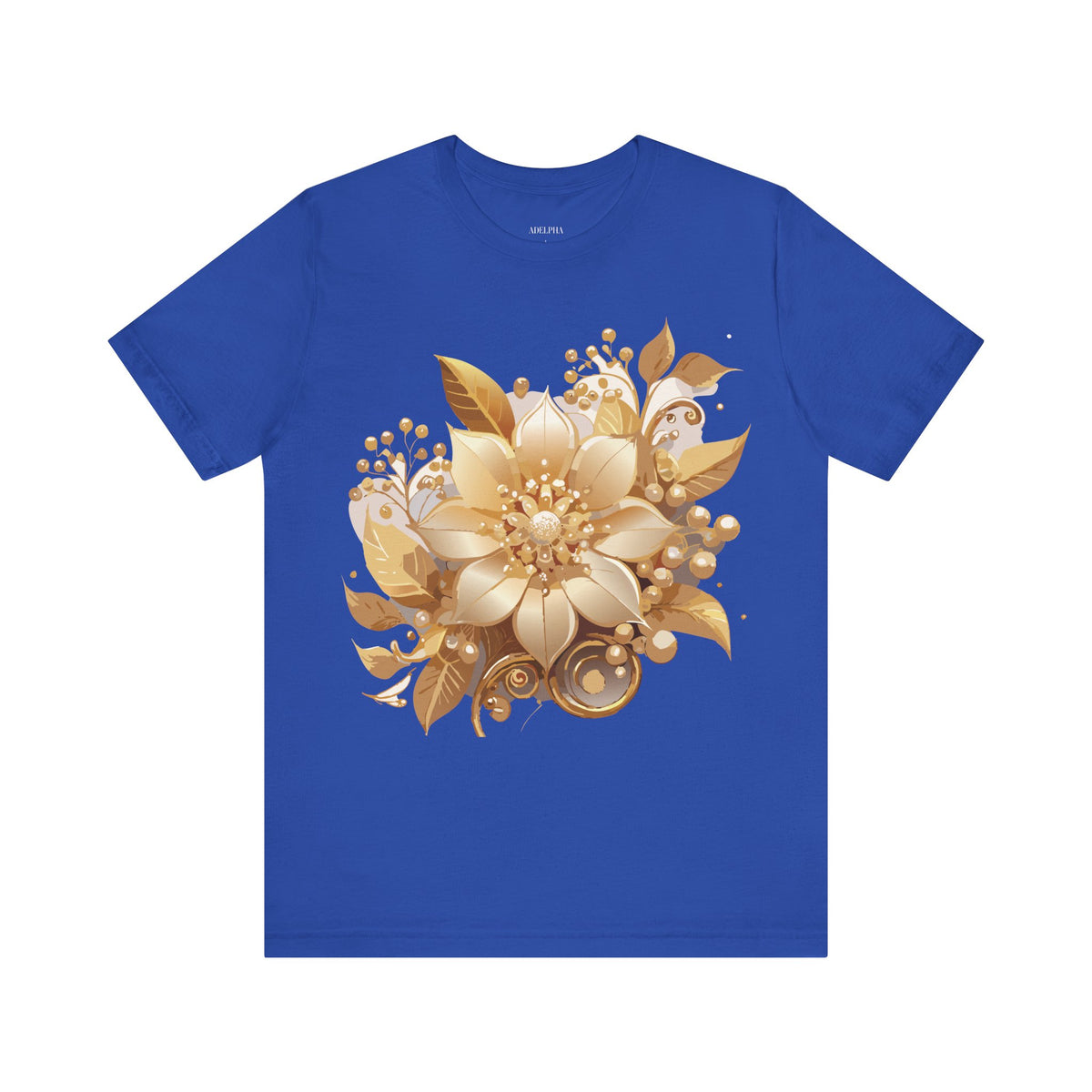 Jewelry Graphic Unisex Cotton Bella+Canvas Tee with Gemstones Art Design m44