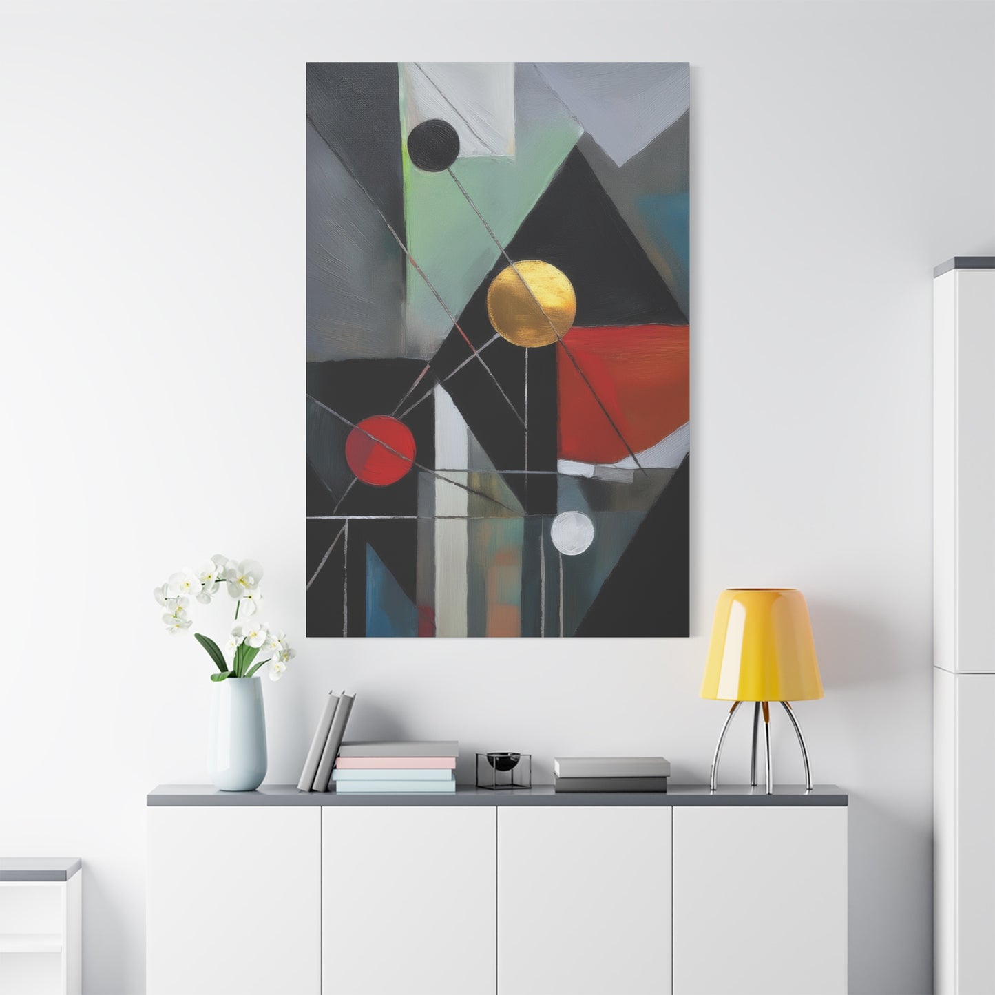 Abstract Oil Painting Print Canvas 20x24,20x30,24x30 24x32,24x36,30x40 32x48,36x48,40x60 Pine-Wood Inner Frame ABS-159