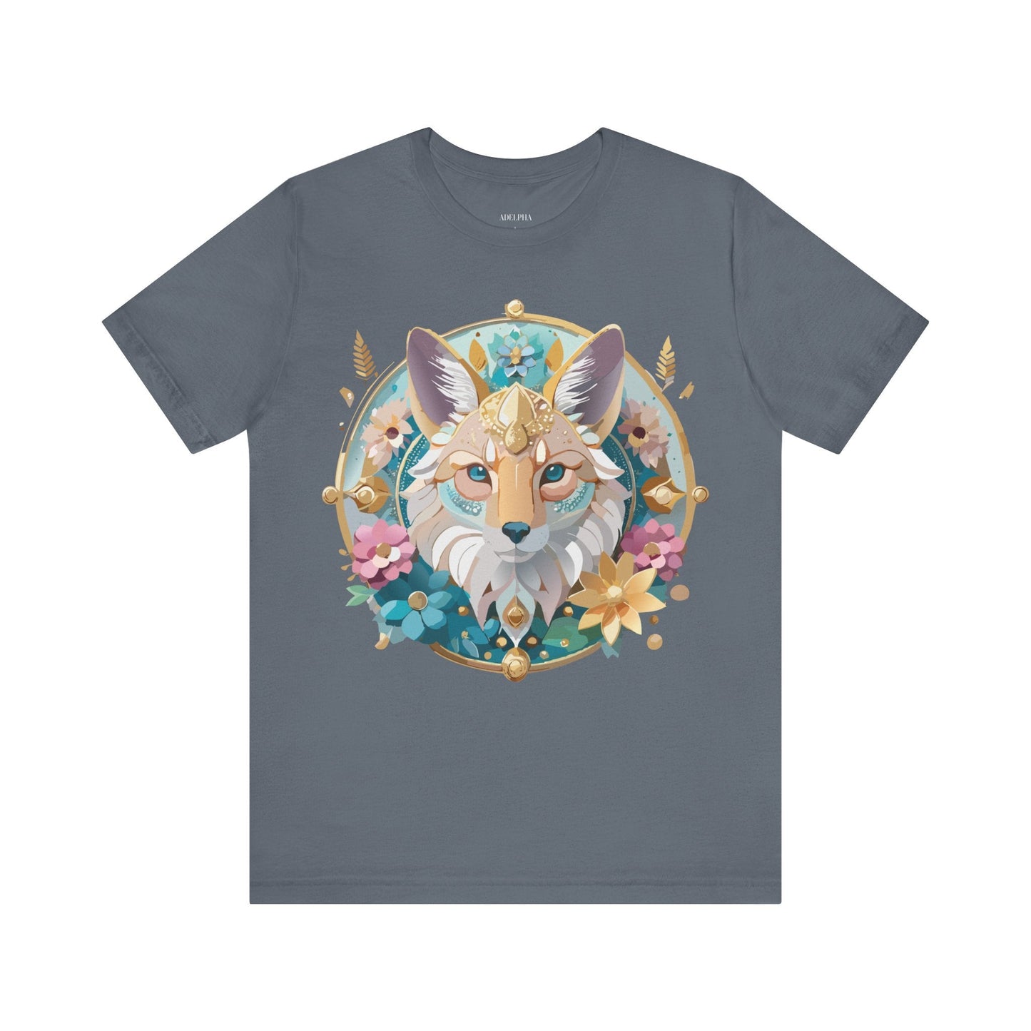 Adelpha Vintage Inspired Graphic Tee Medallion Art Unisex Short Sleeve Shirt Premium