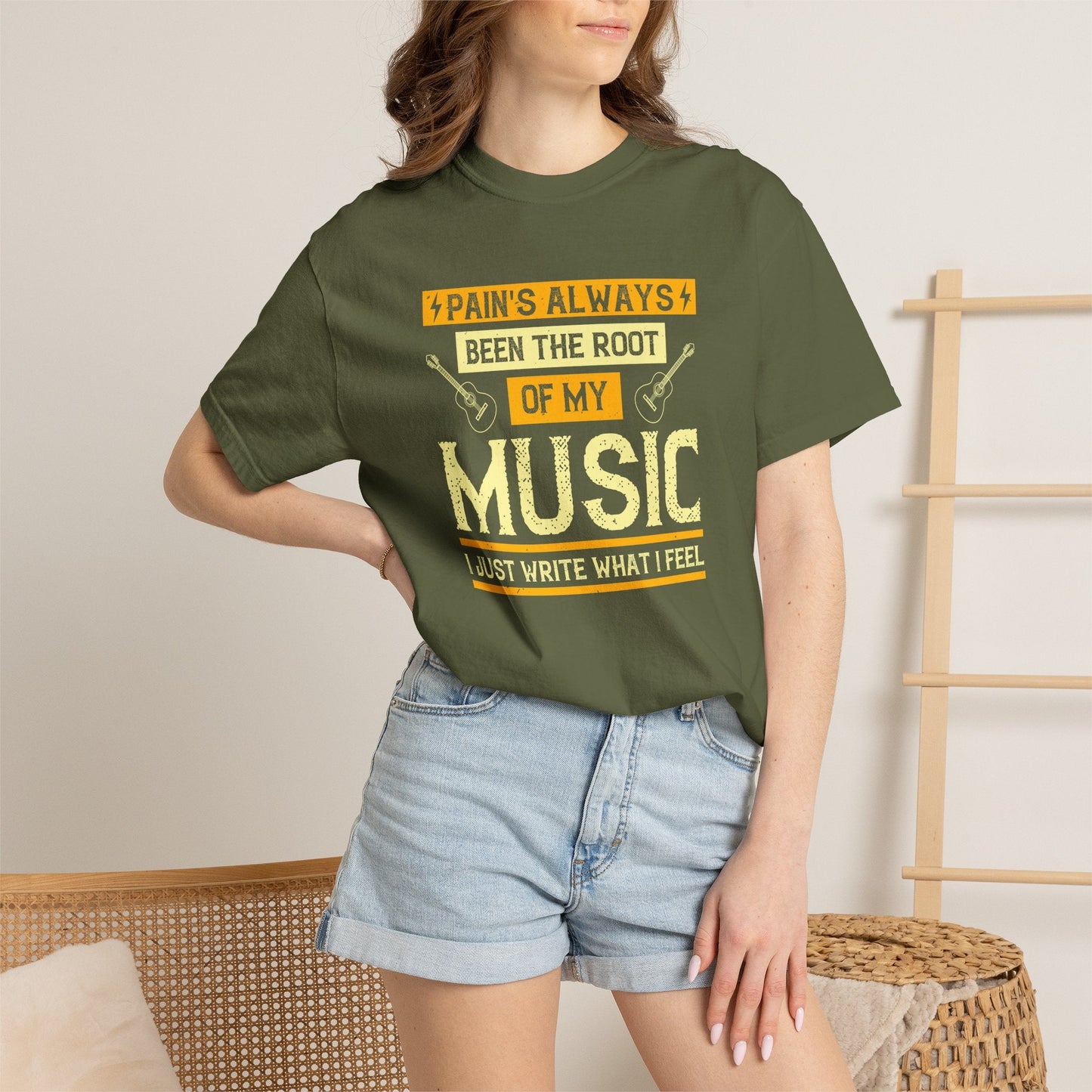 Music Graphic Design Unisex Cotton T-shirt  m41