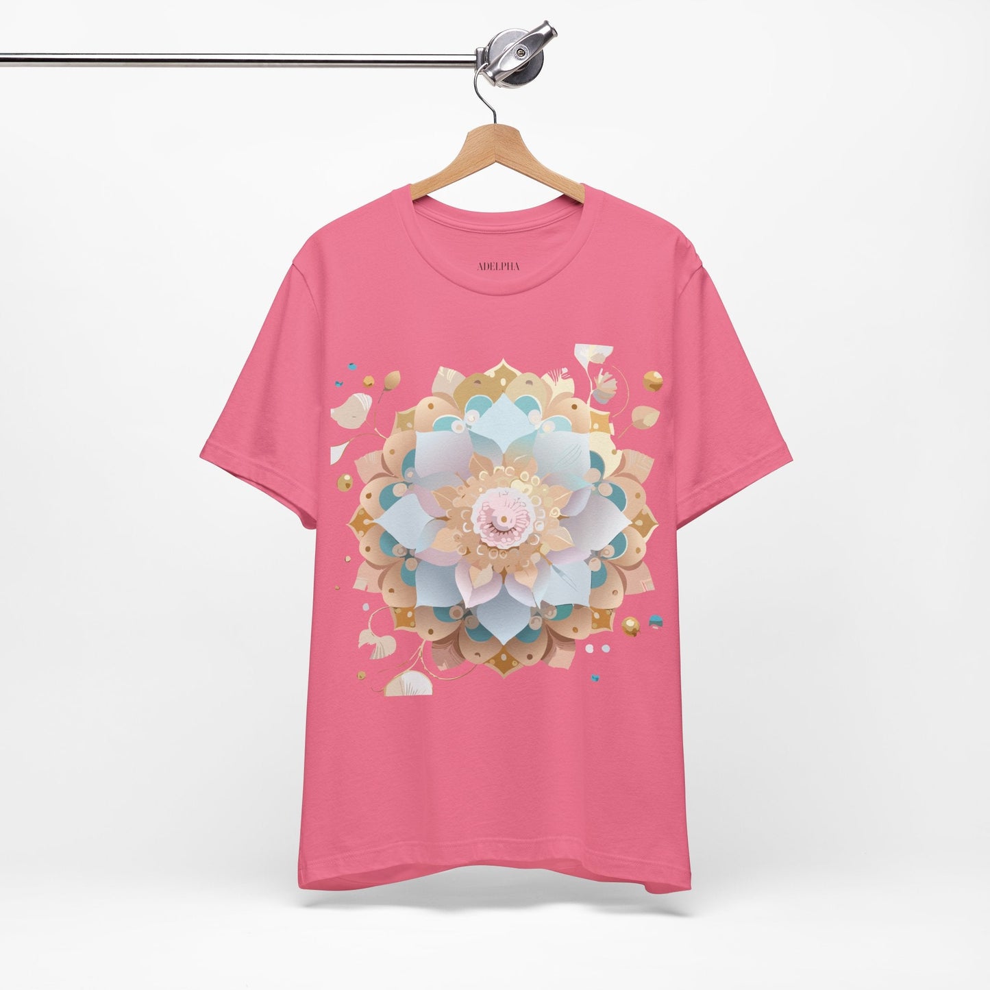 Mandala Graphic Unisex 100 Cotton Vintage Floral Artwork Tee 9