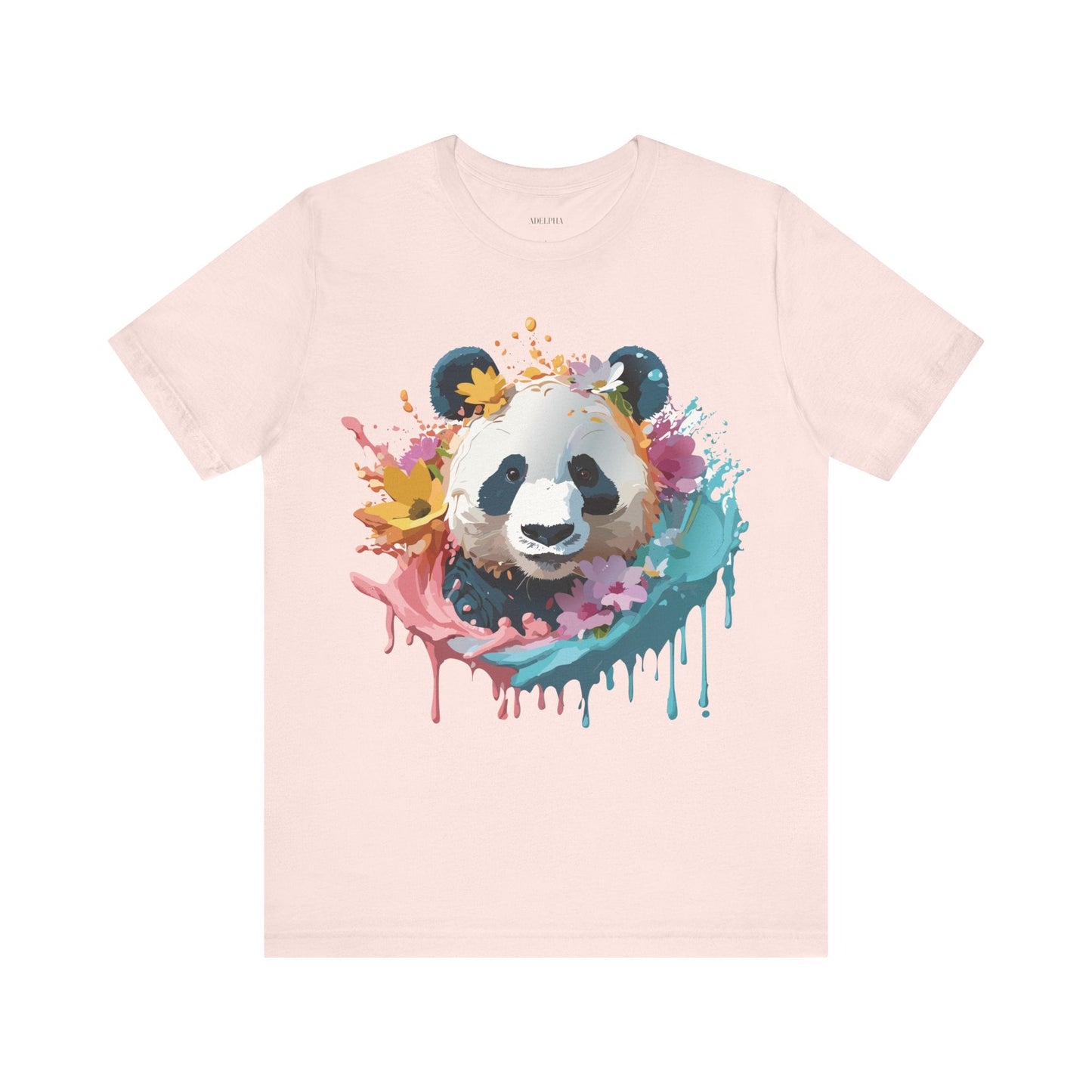 Panda Graphic Tee Unisex Jersey Short Sleeve Art Design Shirt By Adelpha Premium Casual Wear