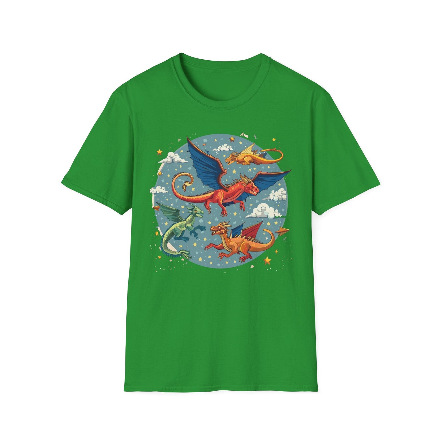Dragon Graphic Unisex 100 Cotton Tee with Animal Artwork Design 12