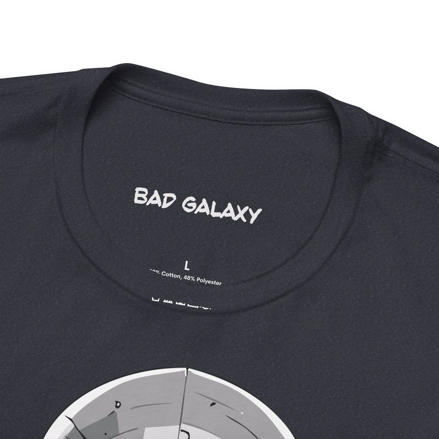 Graphic Cotton T Shirt Unisex Short Sleeve Alien Artwork By Bad Galaxy Premium Everyday Wear