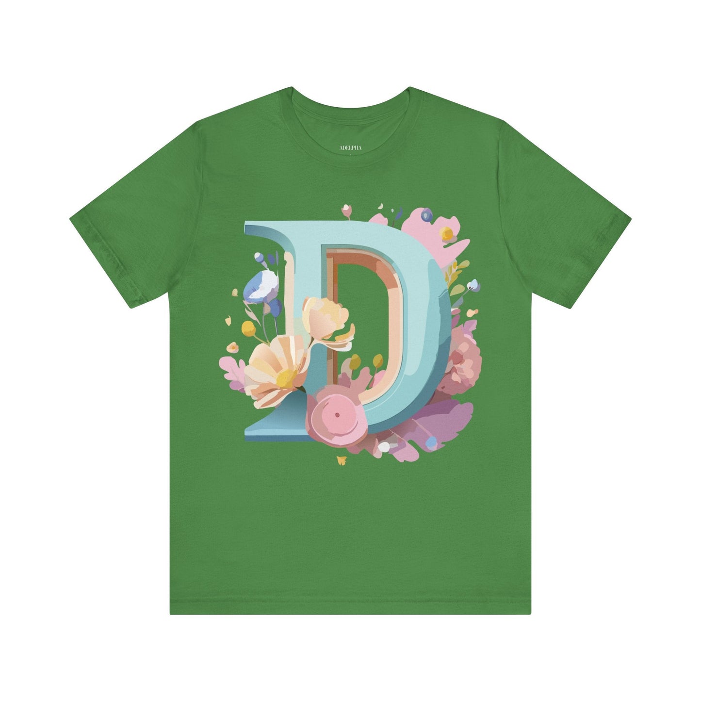 Adelpha Vintage Letter D Shirt Unisex Graphic Tee for Everyday Comfort and Style