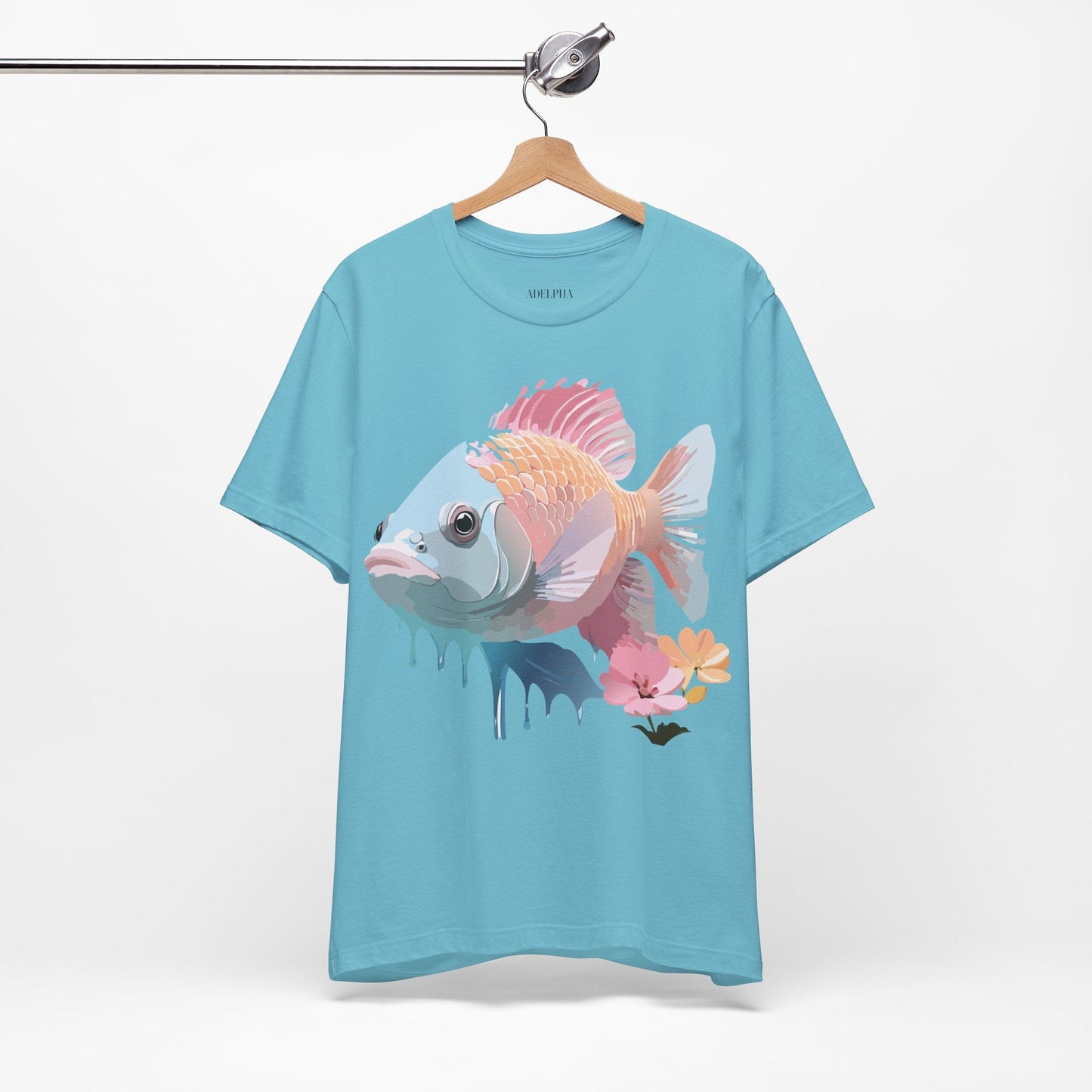 Fish Graphic Unisex 100 Cotton Vintage Artwork Tee 1
