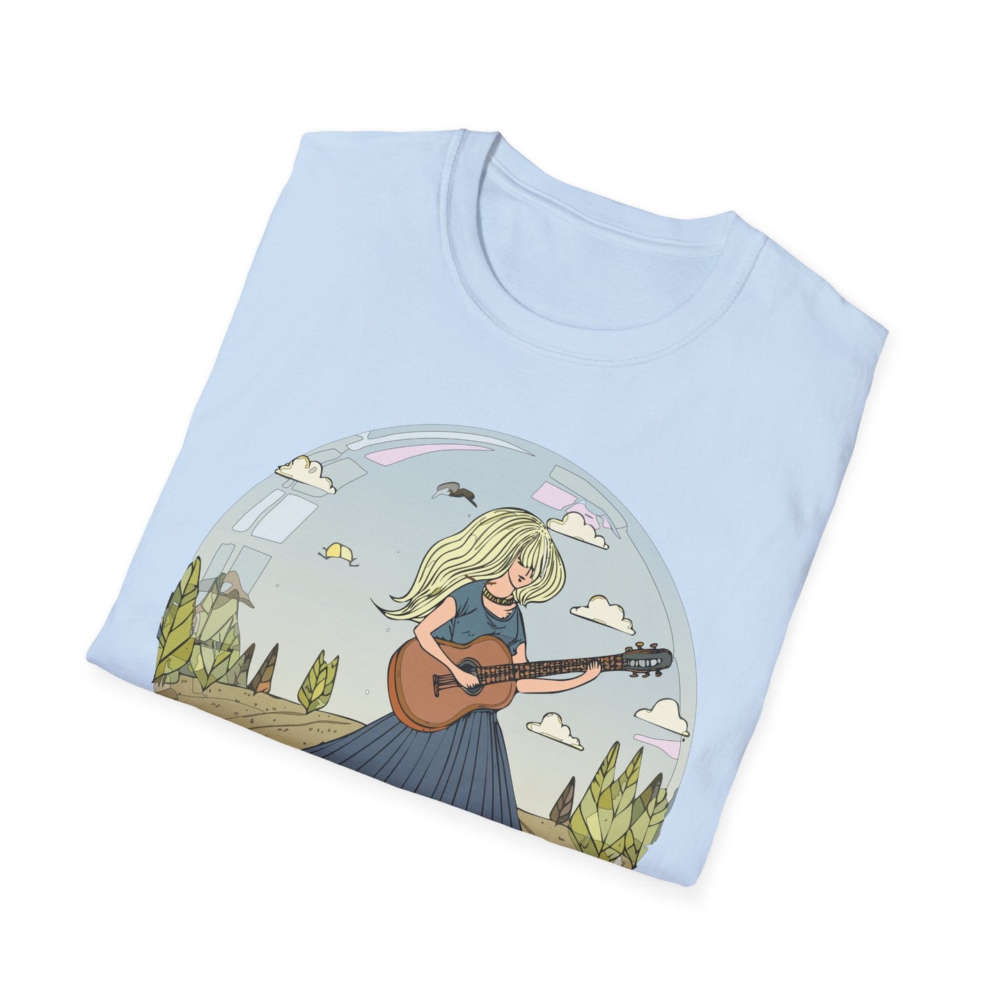 Womens Graphic T Shirt Art Design Tee Softstyle Cotton Ring-Spun Unisex Short Sleeve