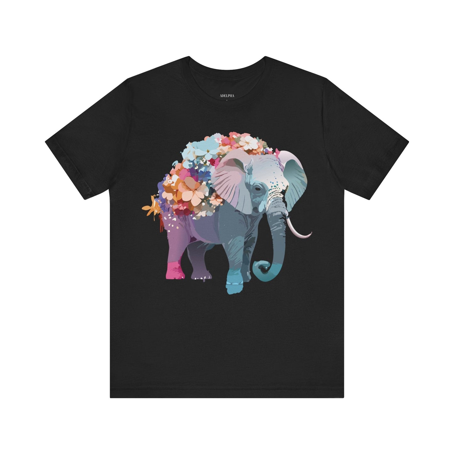 Elephant Graphic T Shirt Unisex Vintage Inspired Adelpha Artwork Short Sleeve Tee