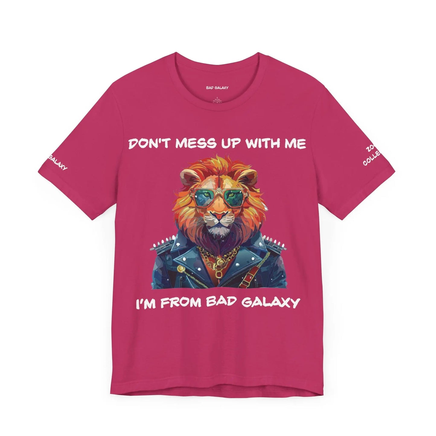Bad Galaxy Animal T Shirt Made To Order 100 Percent Cotton Tee With Eco Friendly Inks Designed In US
