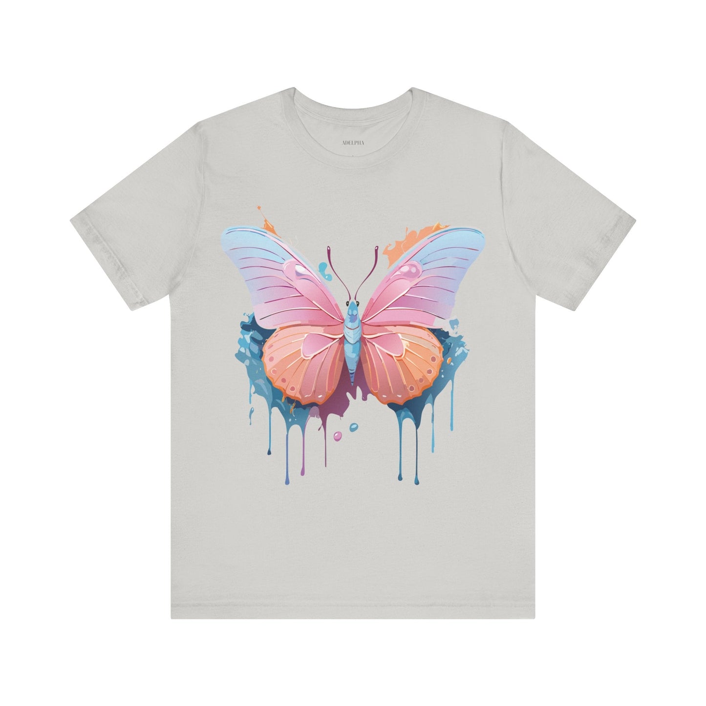 Butterfly Graphic Tee Unisex Short Sleeve Adelpha Vintage Art Shirt