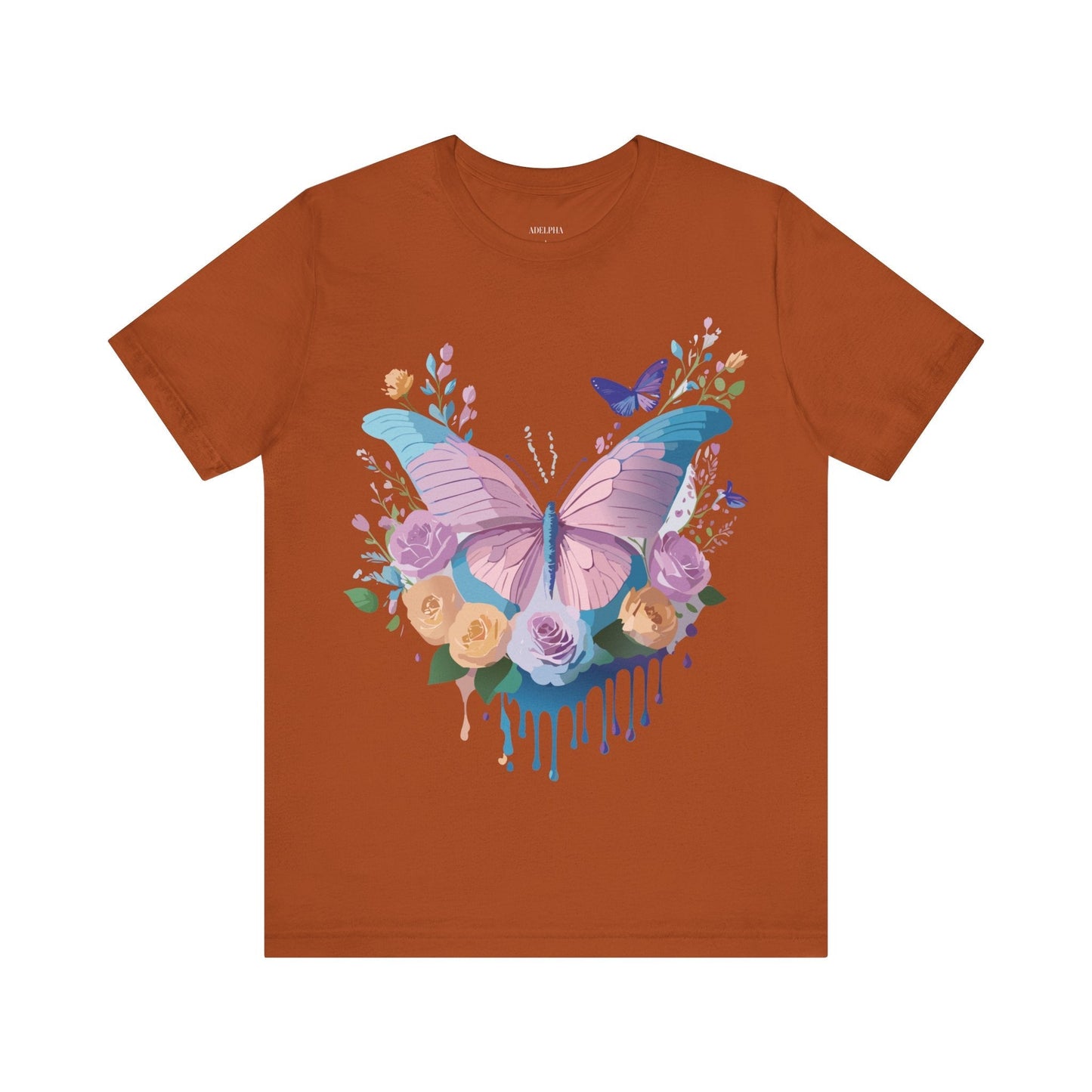 Adelpha Unisex Graphic Tee With Vintage Inspired Artwork Short Sleeve