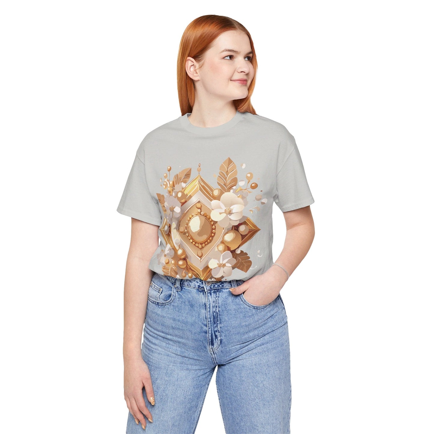 Jewelry Graphic Unisex 100 Cotton Vintage Treasure Art T-Shirt 28