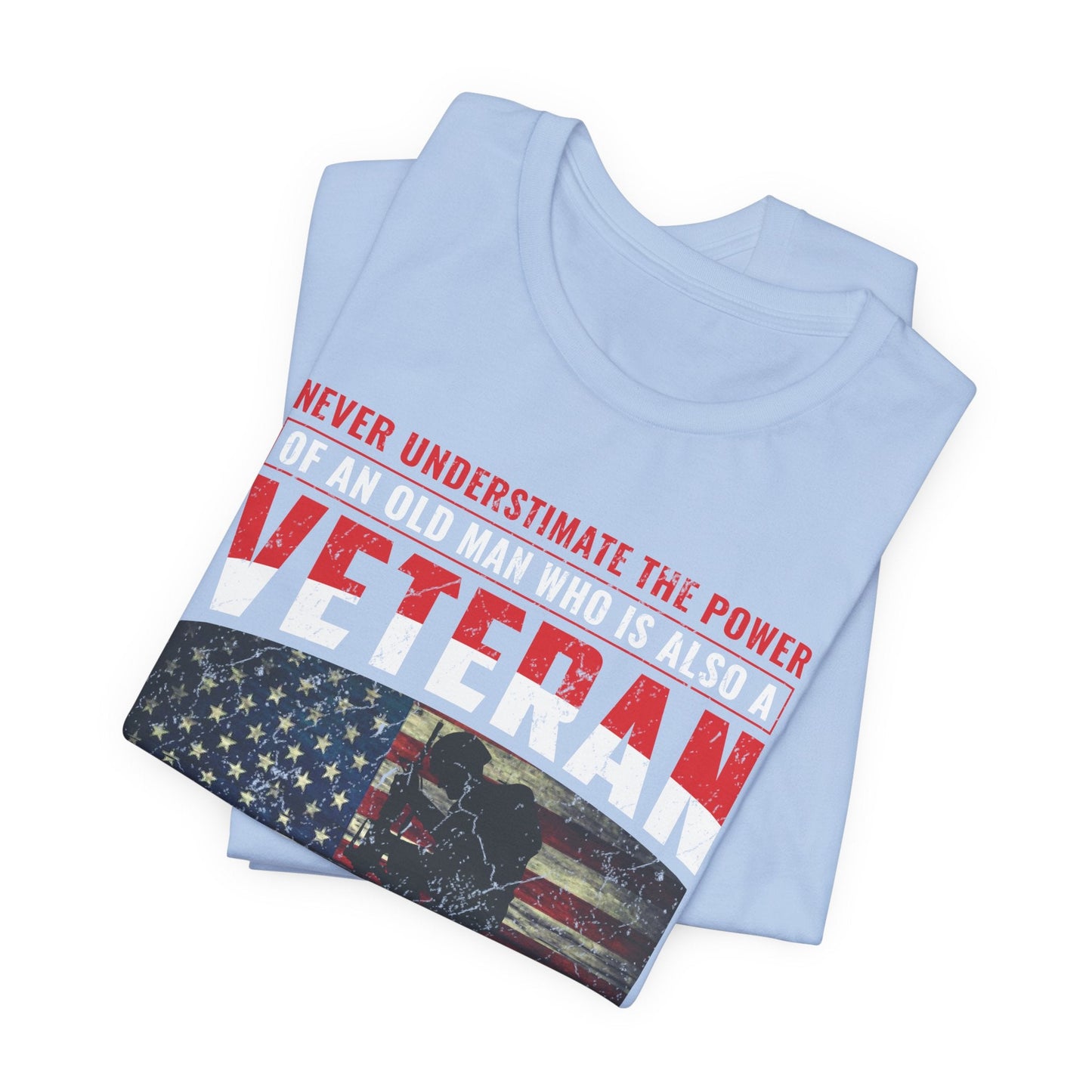 Army Veteran Patriotic Graphic Design Unisex Cotton T-Shirt v32