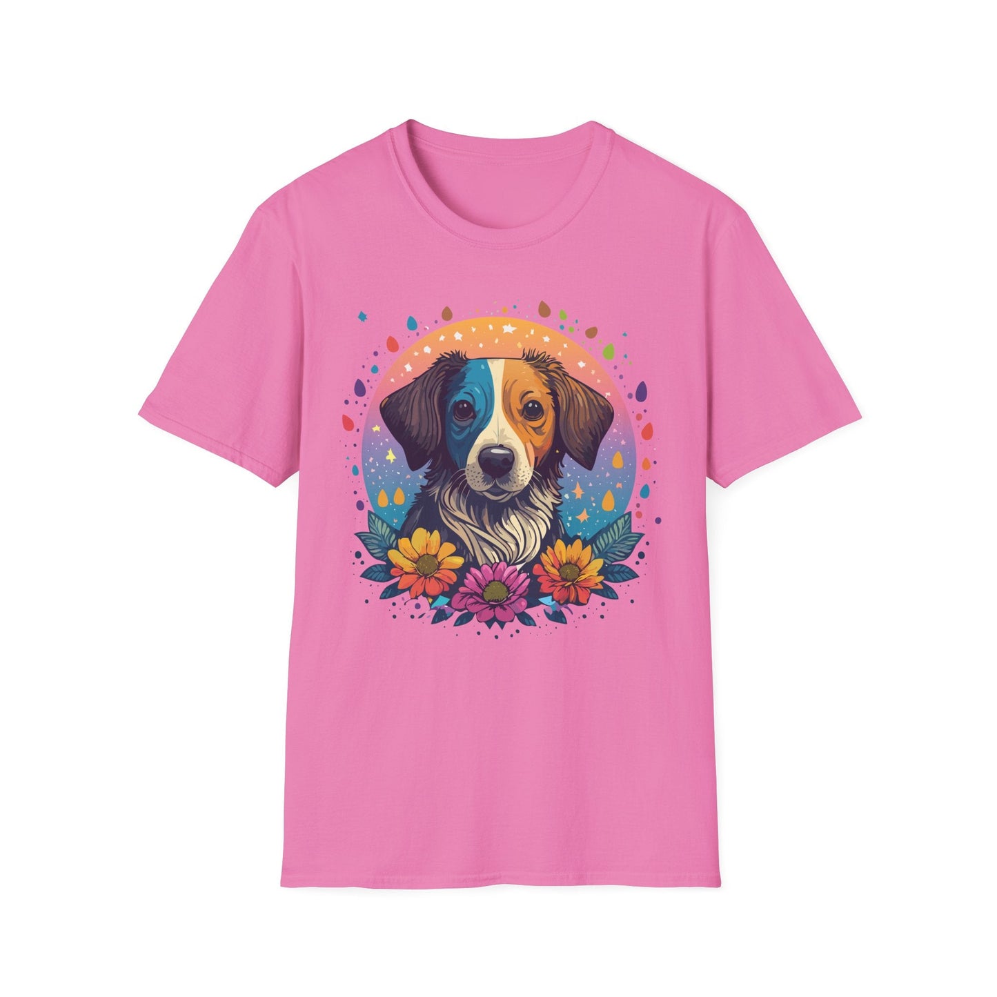 Dog Shirt Unisex Softstyle Tee 100 Percent Cotton Gildan 64000