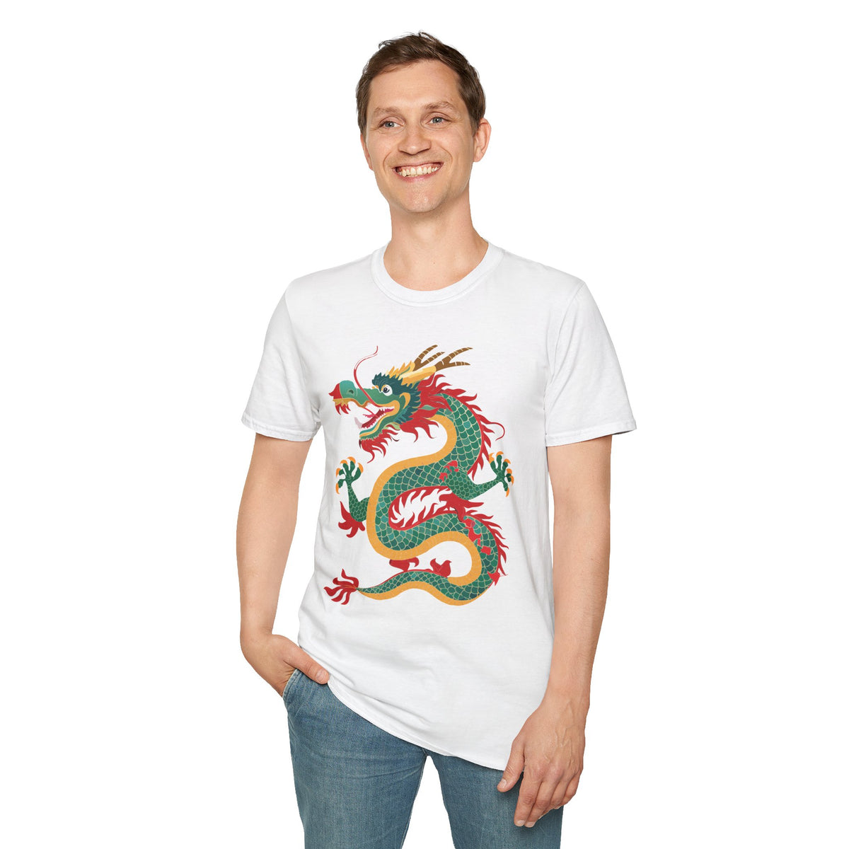 Dragon Graphic Tee Gildan Unisex 100 Cotton Tee Shirt with Animals m23