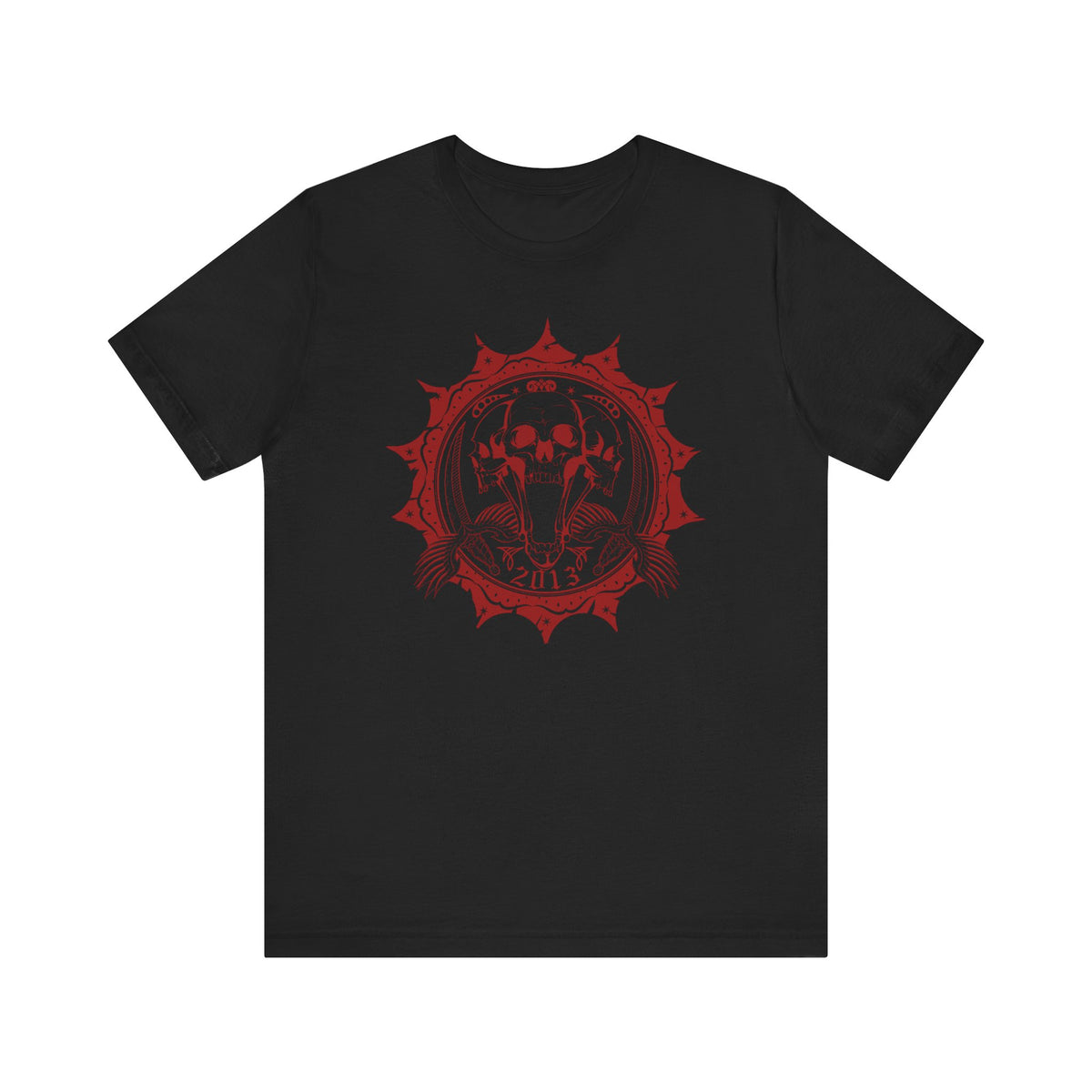 Skull Meddalion Mandala Tee Boho Skulleton Graphic Unisex Cotton Shirt Art-51