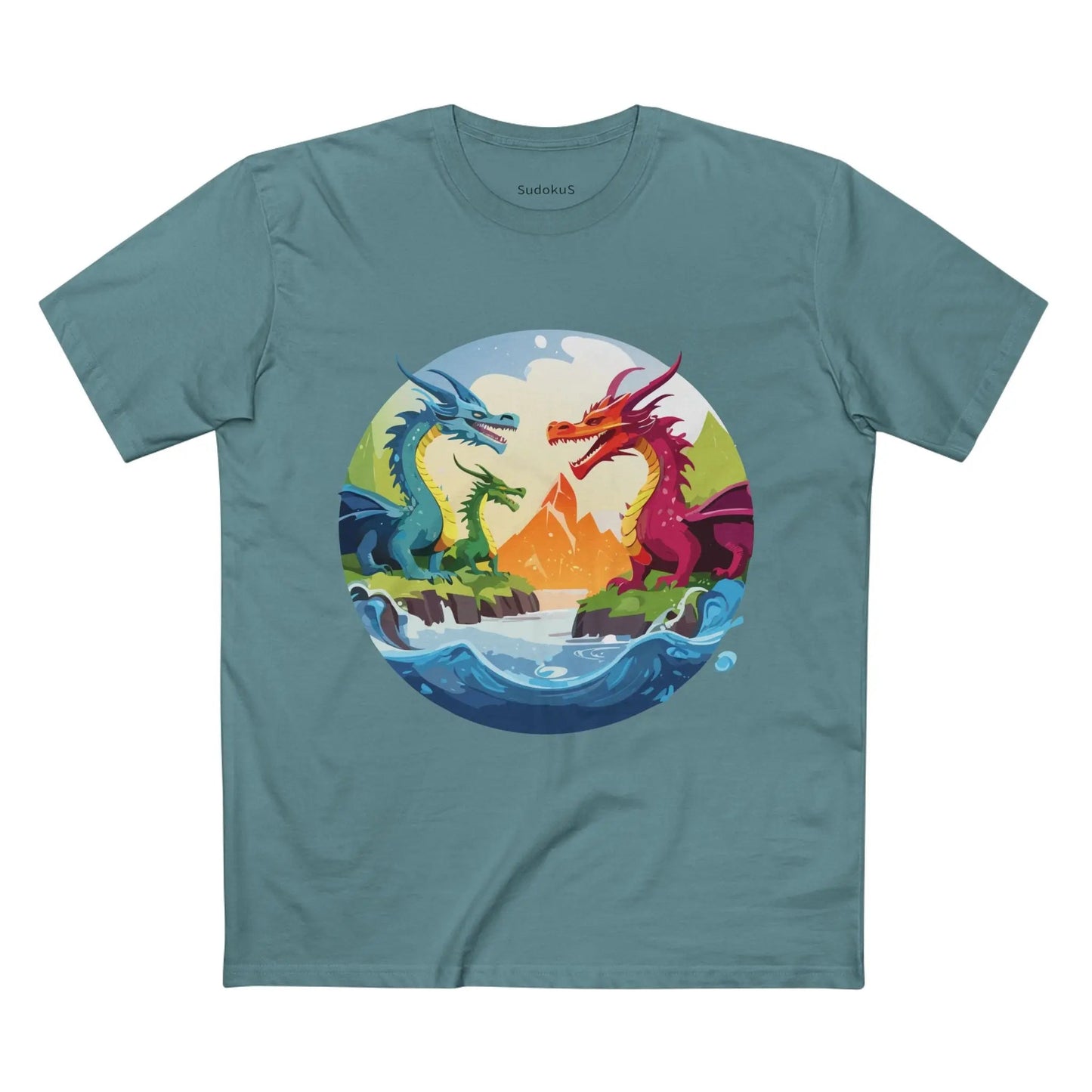 Dragon Graphic Unisex 100 Cotton Staple Tee 22