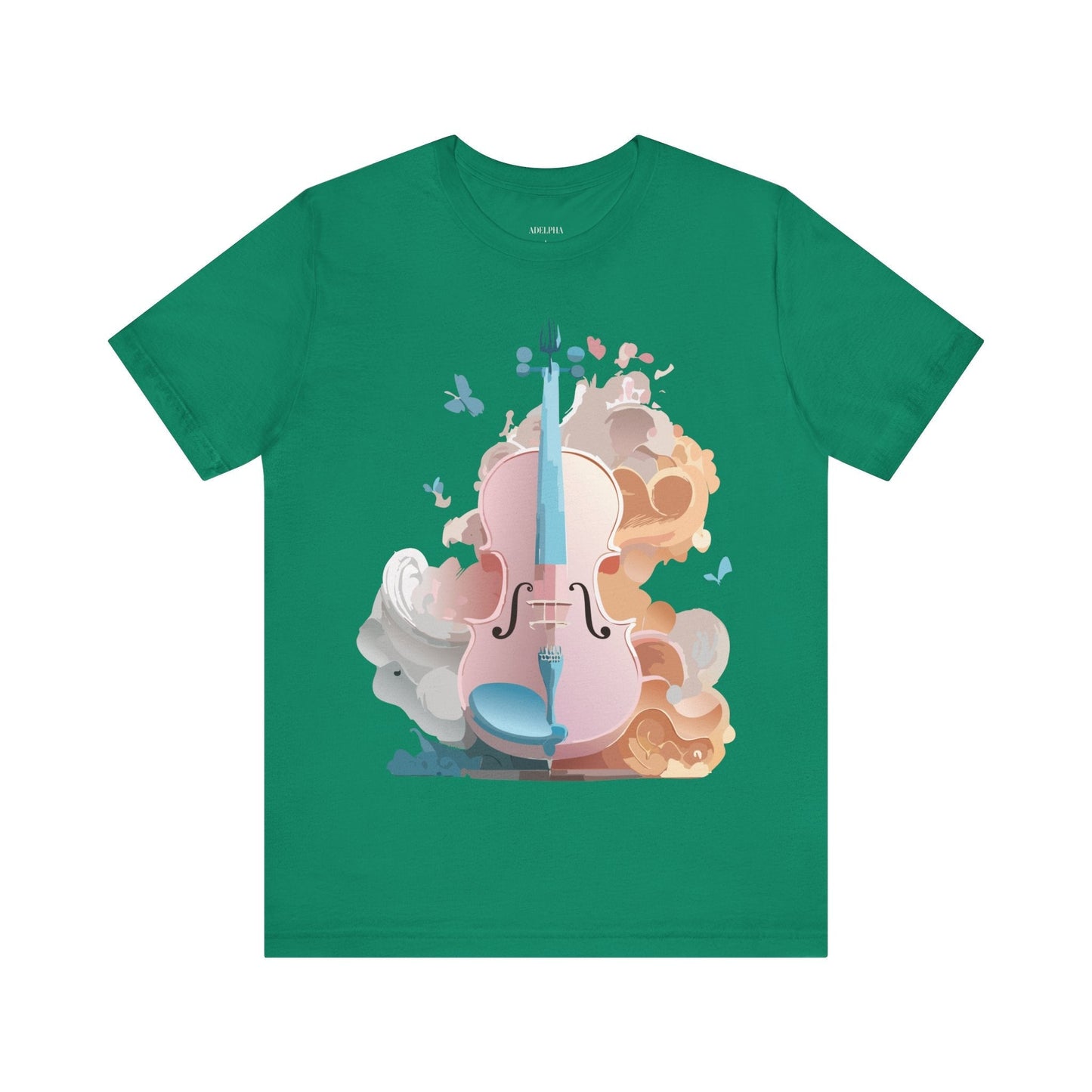 Music Graphic Unisex 100 Cotton Vintage Art with Musical Elements Tee 11