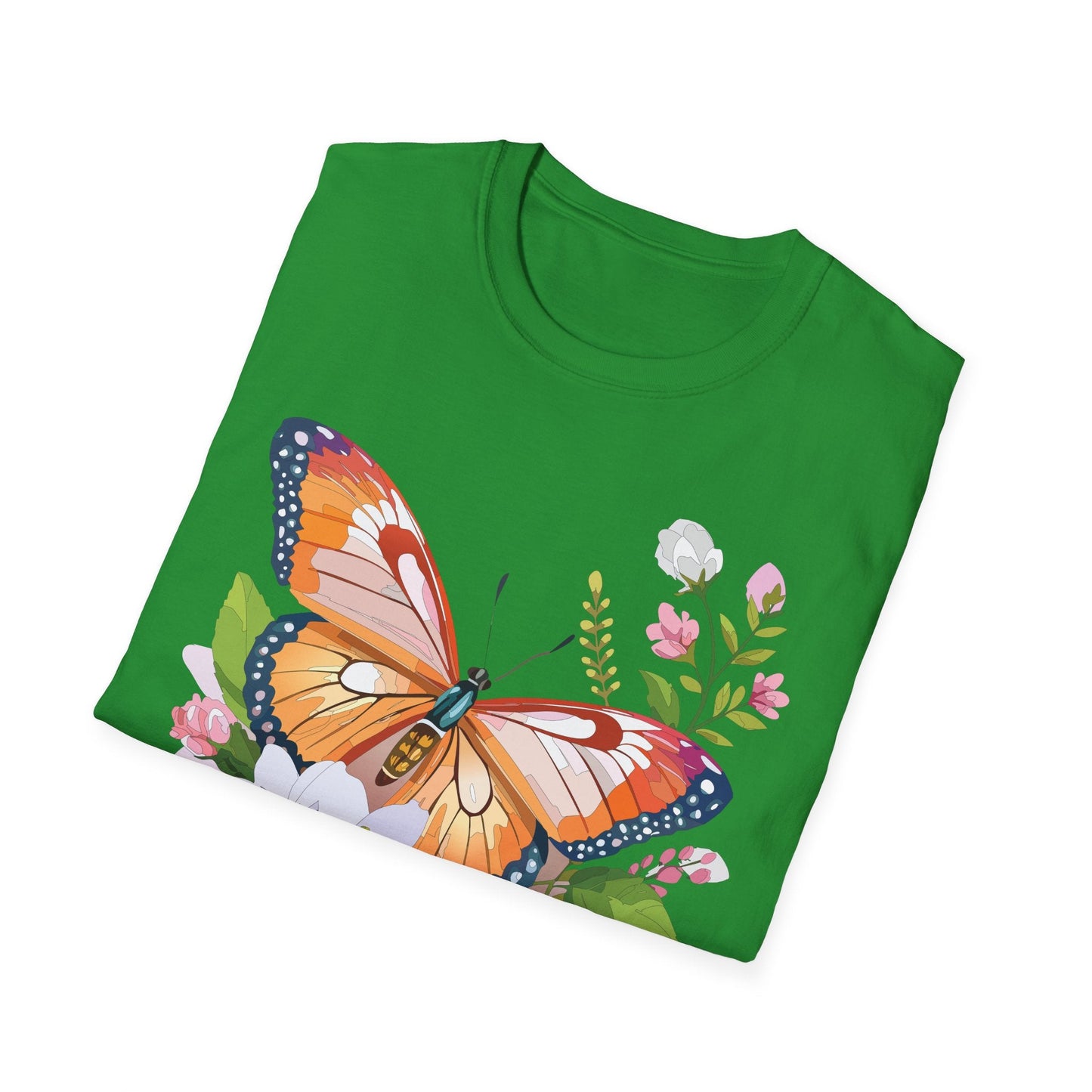 Butterfly Shirt Unisex T Shirt Gildan 64000 Softstyle 100 Percent Ring Spun Cotton