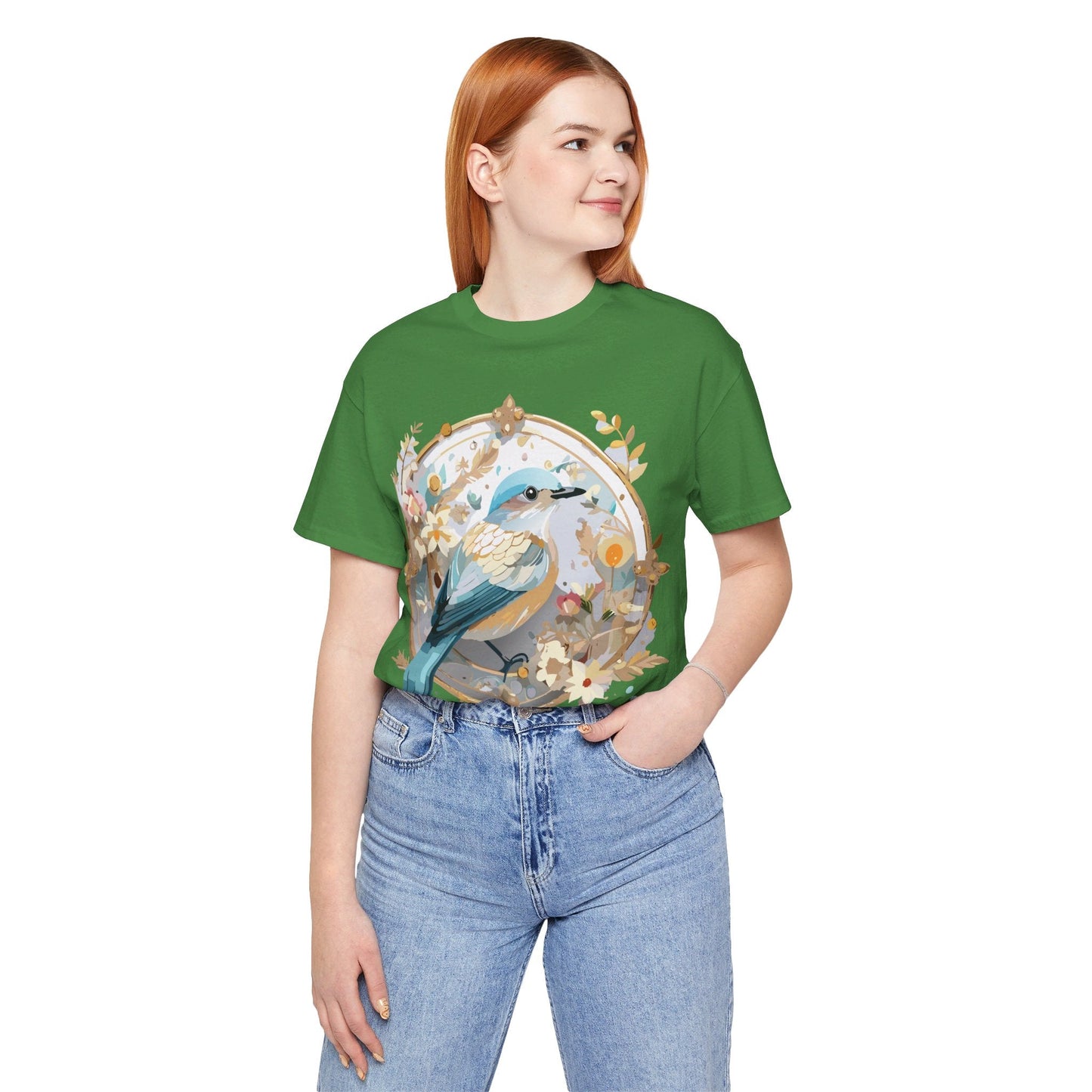 Adelpha Medallion Graphic Tee Unisex Jersey Short Sleeve Vintage Art Design Shirt