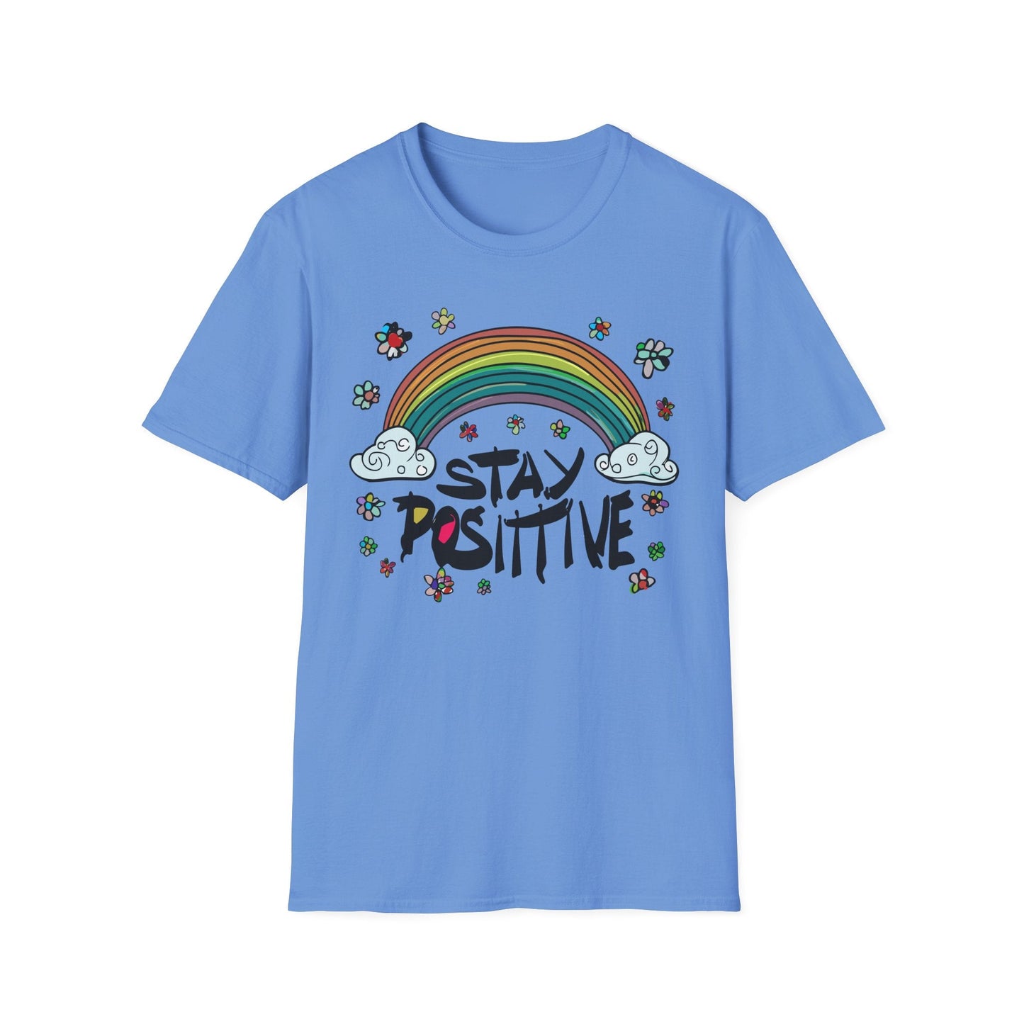 Positive Slogan T Shirt Unisex Softstyle Tee With Positive Words And Good Quotes Gildan 64000
