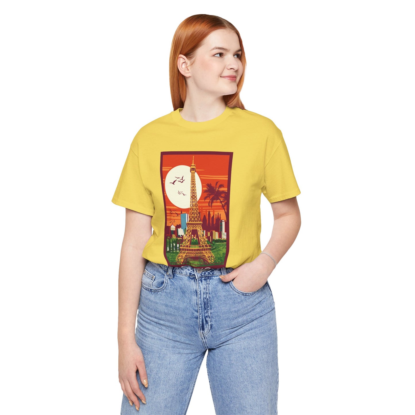 Retro Poster Paris Graphic Design Tee, Paris Shirt, Vintage Tees, Art Design T-Shirt, Graphic Tee, Retro Art Shirts