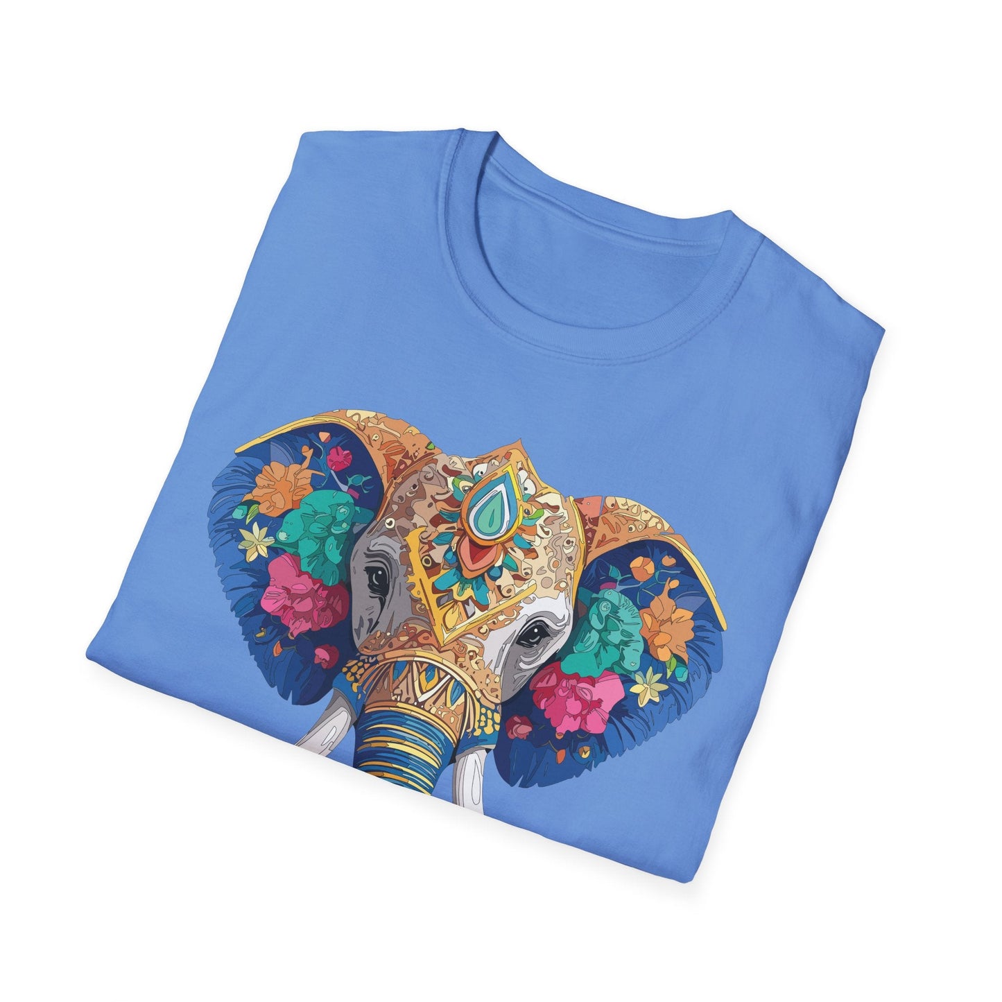 Elephant T Shirt Unisex Gildan Softstyle 64000 100 Percent Cotton Graphic Animal Tee