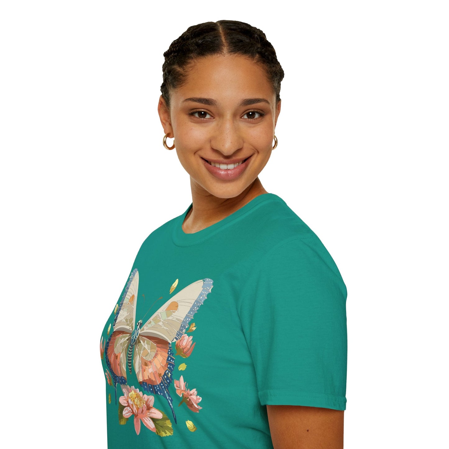 Butterfly Shirt Unisex Softstyle T Shirt Gildan 64000 100 Cotton Monarch Butterfly Gift