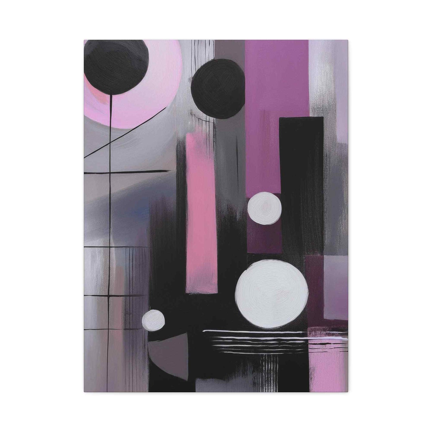 Abstract Geometric Painting Print Canvas 20x24,20x30,24x30 24x32,24x36,30x40 32x48,36x48,40x60 Pine-Wood Inner Frame ABS-44