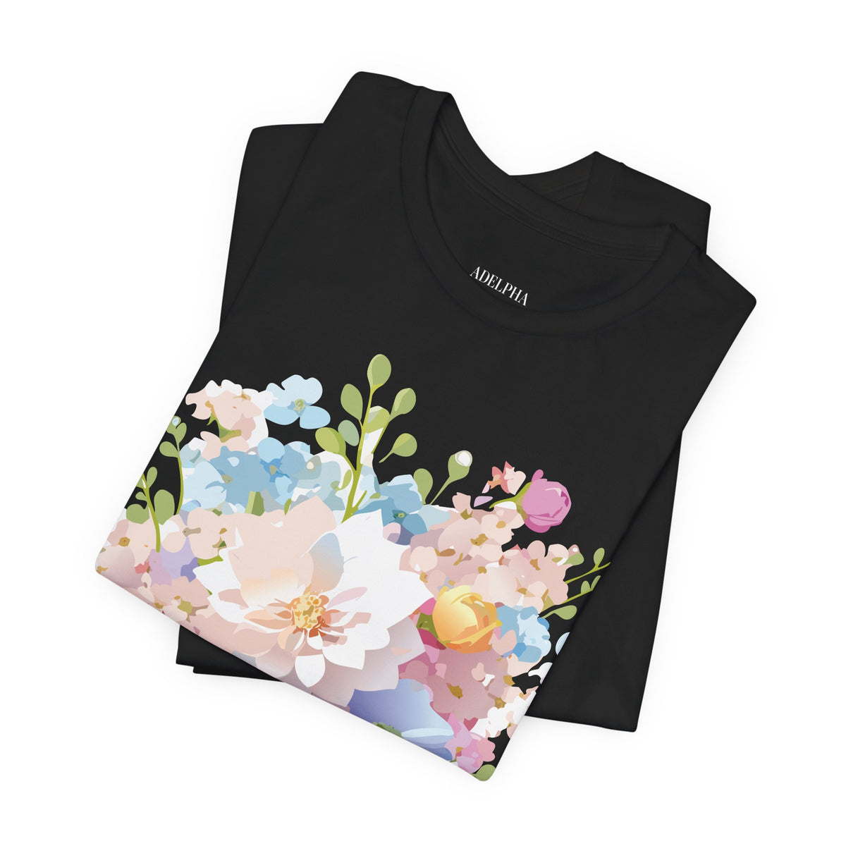 Floral Graphic Tee Shirt - Bella+Canvas Unisex 100 Cotton 5