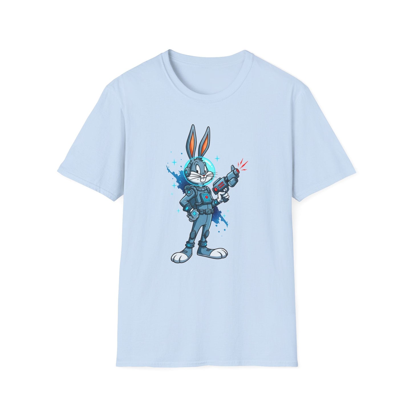 Bugs Bunny Shirt Unisex Gildan Softstyle 64000 Cartoon Tee 100 Percent Ring Spun Cotton