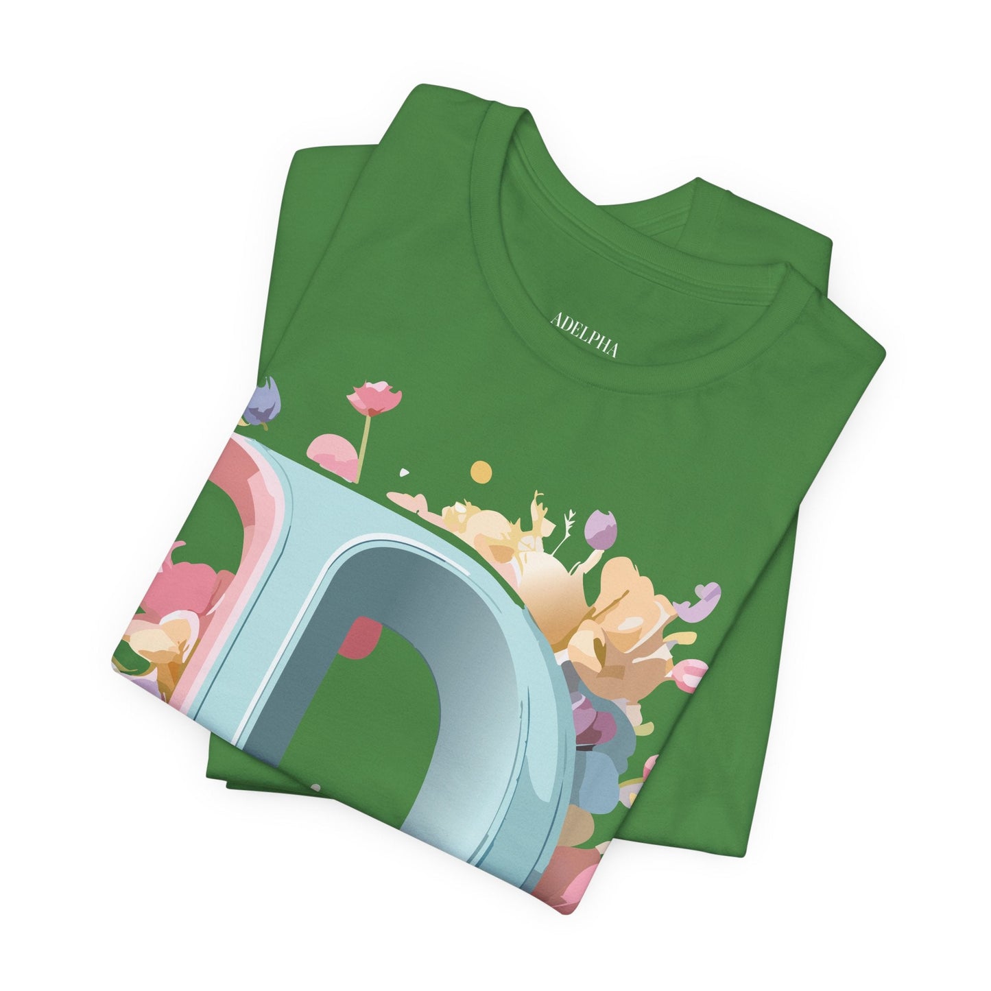 Letter D Graphic Tee Unisex Jersey Short Sleeve By Adelpha Vintage Inspired Artwork