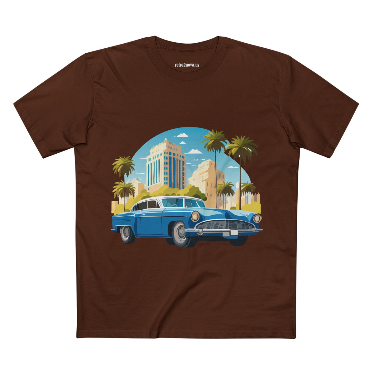 Retro Car Vintage Graphic Tee Staple Unisex 100 Cotton Tee Shirt - RC-23