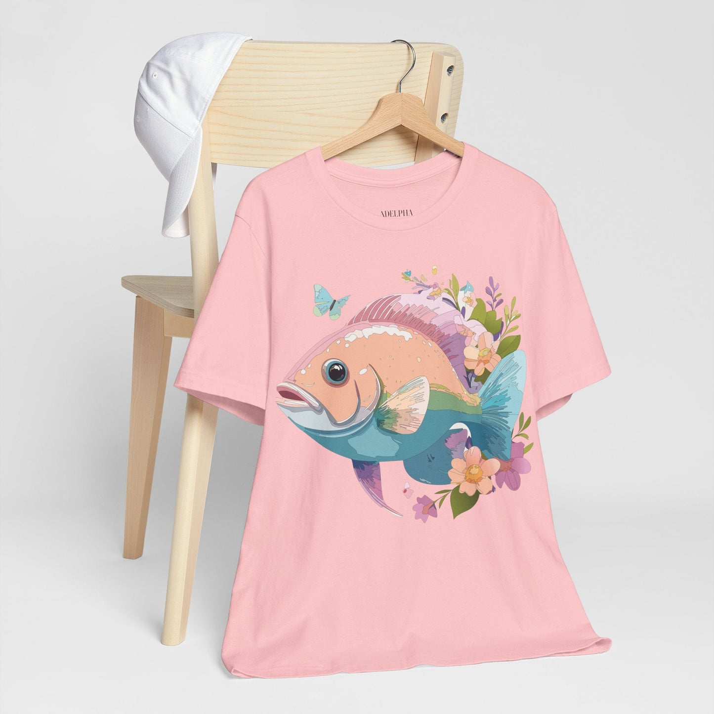 Fish Graphic Unisex 100 Cotton Vintage Artwork Tee 1