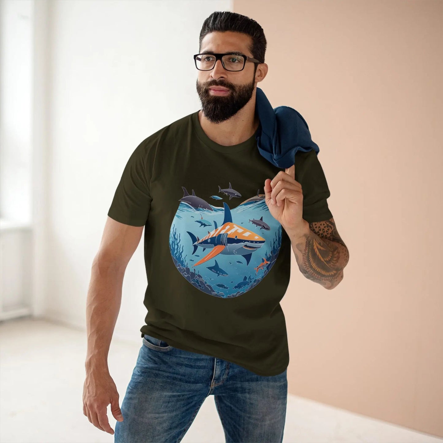 Ocean Coast Graphic Unisex 100 Cotton Staple Tee 11