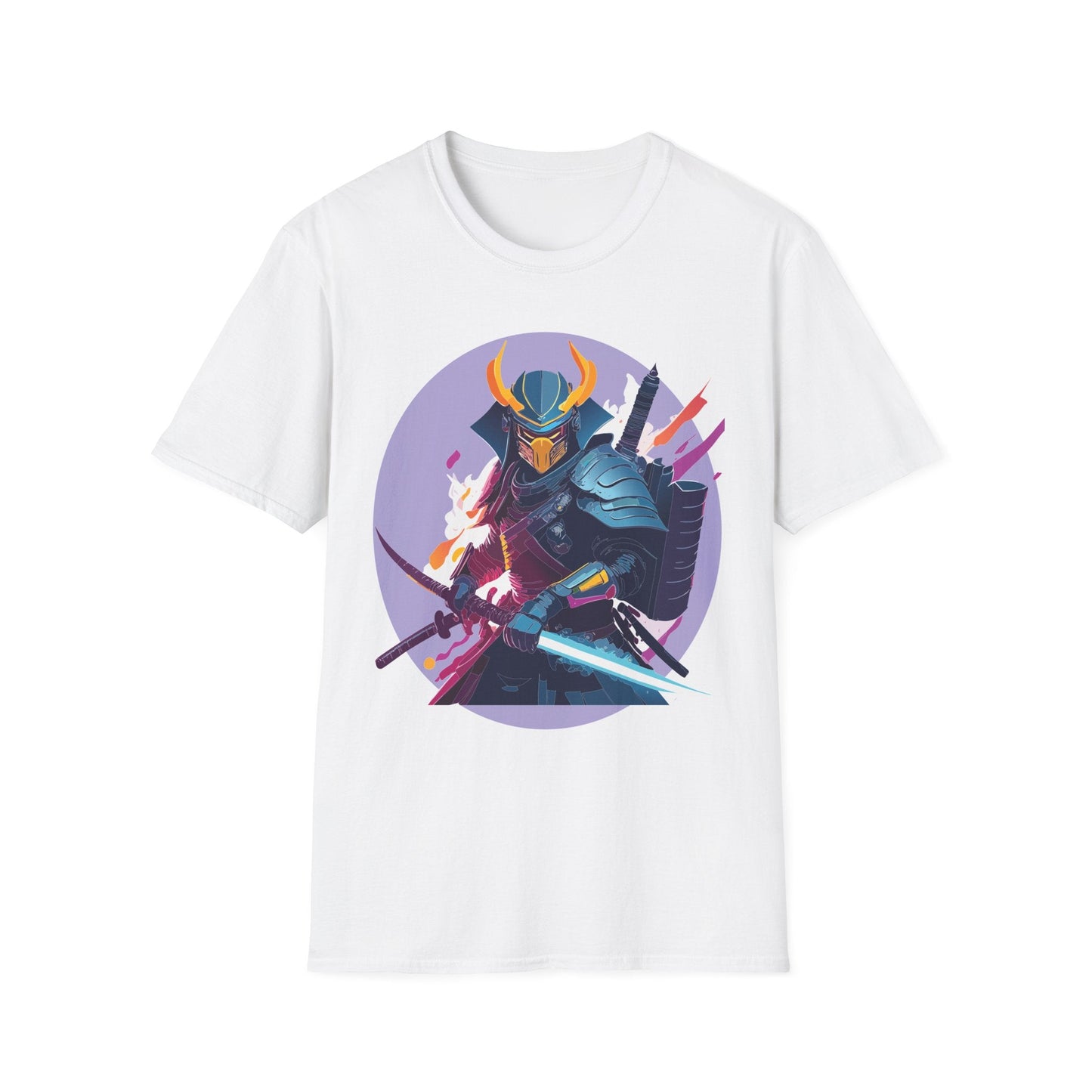 Samurai Shirt Unisex Softstyle Tee 100 Percent Ring Spun Cotton Comfortable Everyday Wear