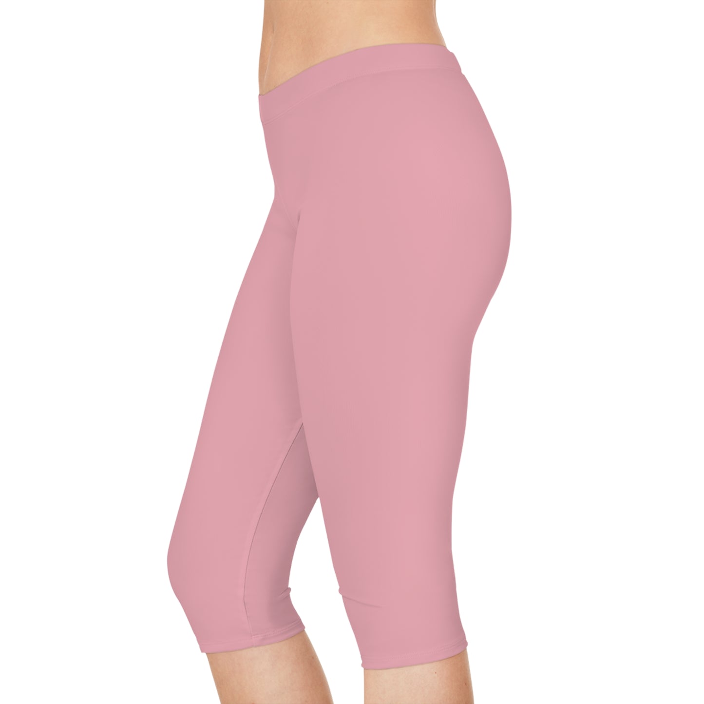 Pink Color Capri Leggings, Pink Capri Leggings 14