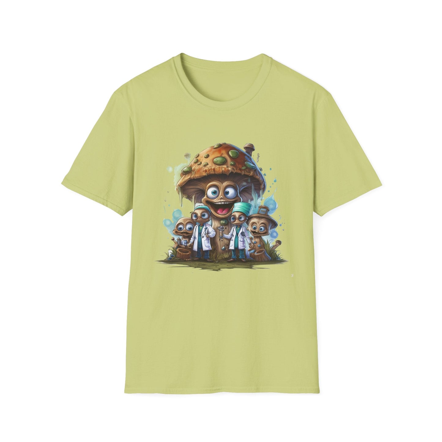 Mashroom Tee Shirt Unisex Funny Mushroom Design Softstyle 64000 Cotton Graphic Tee