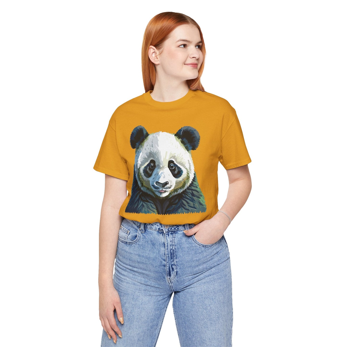 Unisex Animal Graphic Tee Shirt With Wild Animals Art Design Gildan Softstyle 64000
