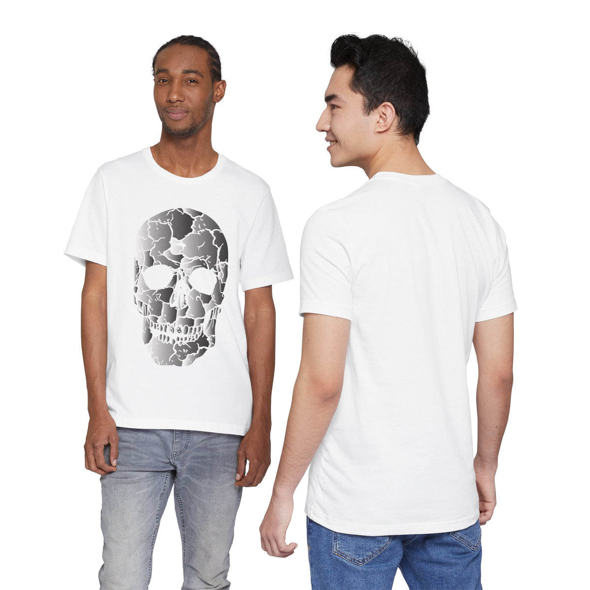 Camiseta unisex de algodón con calavera