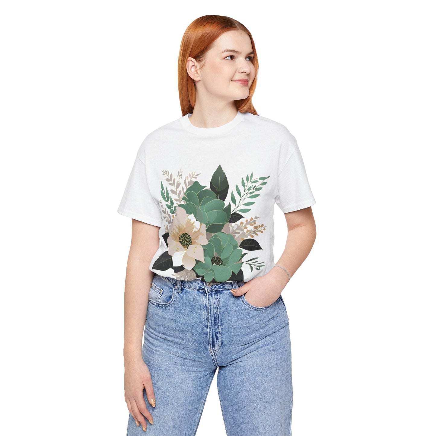 Flowers Shirt Floral Shirt Unisex Jersey Short Sleeve Tee From Flowers Collection Retro2Nova