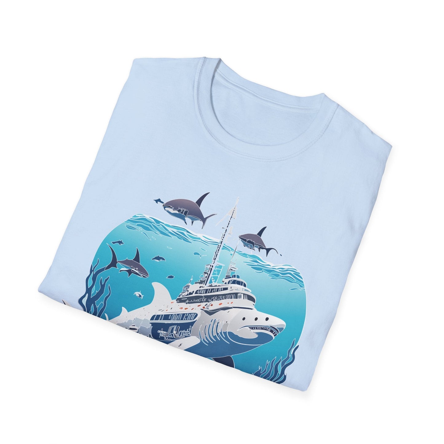 Ocean Tee Shirt Unisex Softstyle 64000 Ring Spun Cotton Art Design Tee For Everyday Comfort