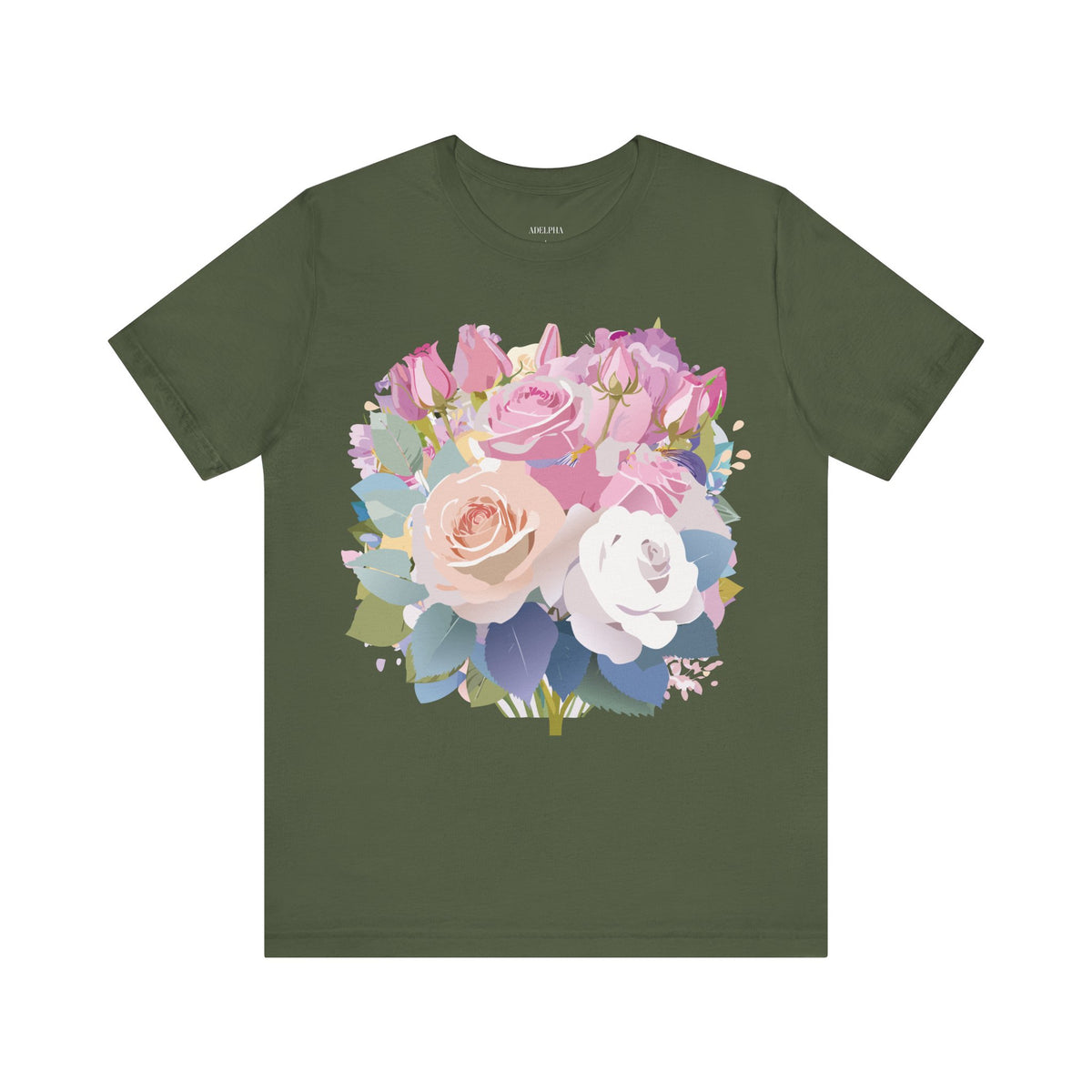 Floral Graphic Tee Shirt - Bella+Canvas Unisex 100 Cotton 11