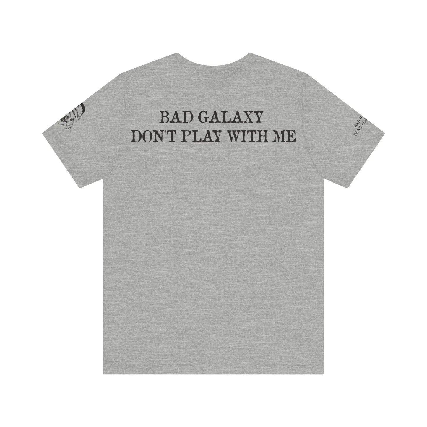 Bad Galaxy Skull T Shirt Made To Order 100 Percent Cotton USA Printed Tee With Eco Friendly Inks