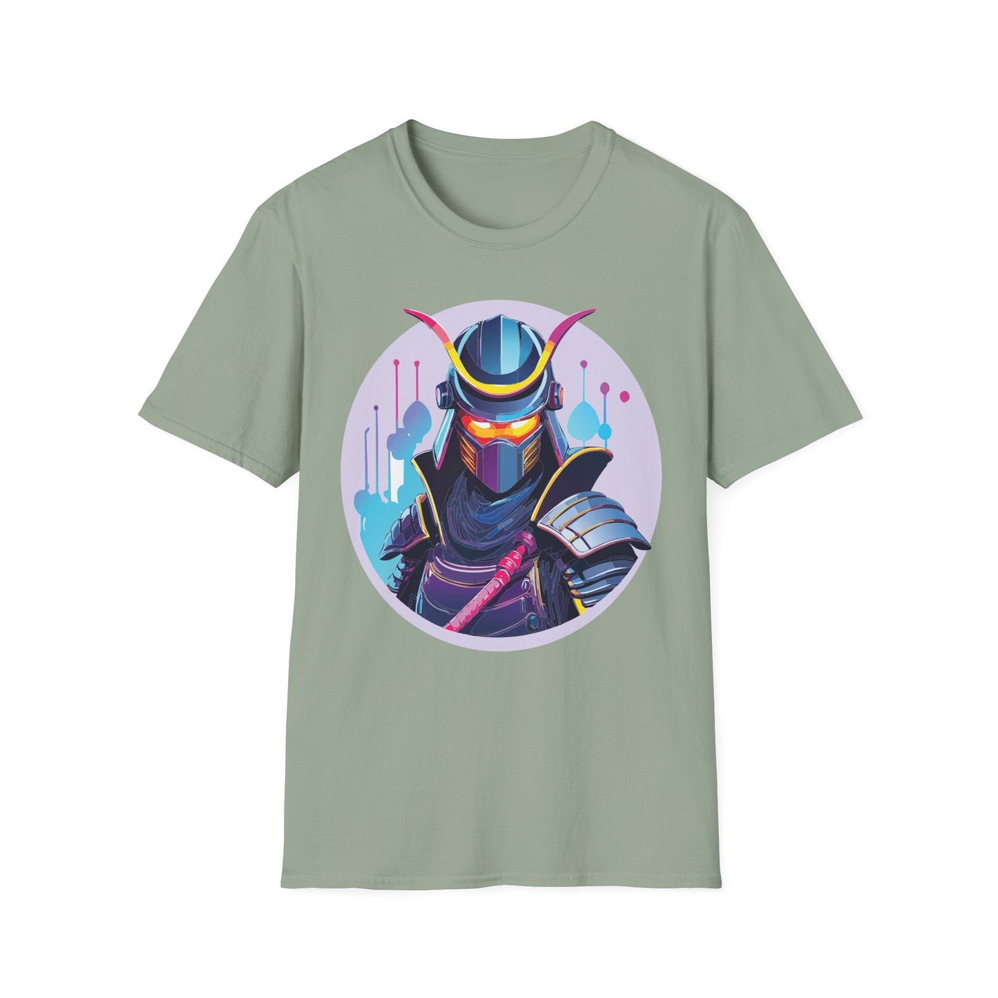 Unisex Samurai Shirt Gildan Softstyle Tee Hundred Percent Ring Spun Cotton Comfort